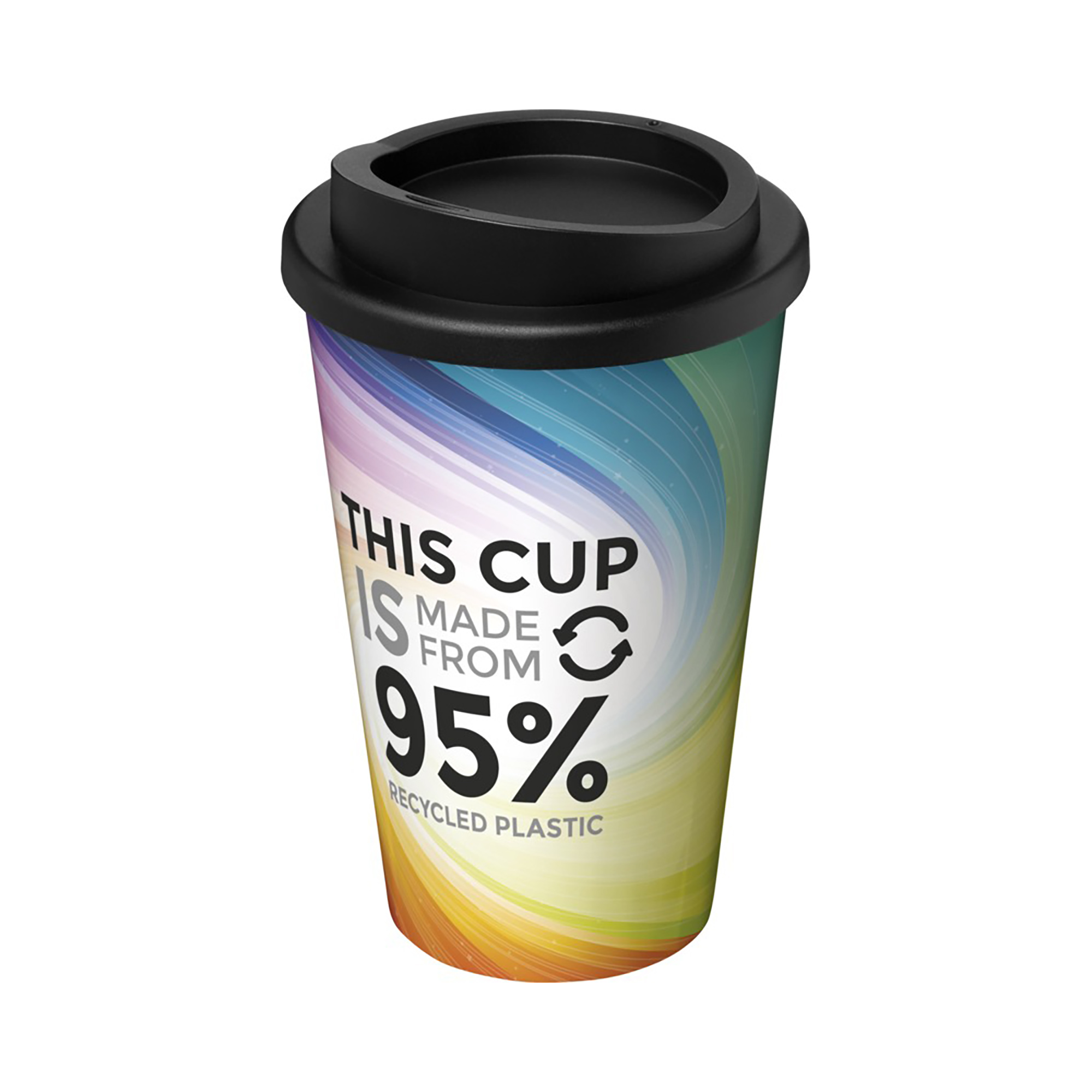 Koffie to go beker Leo - 350 ml | Geïsoleerde beker | Dubbelwandig | Full Colour