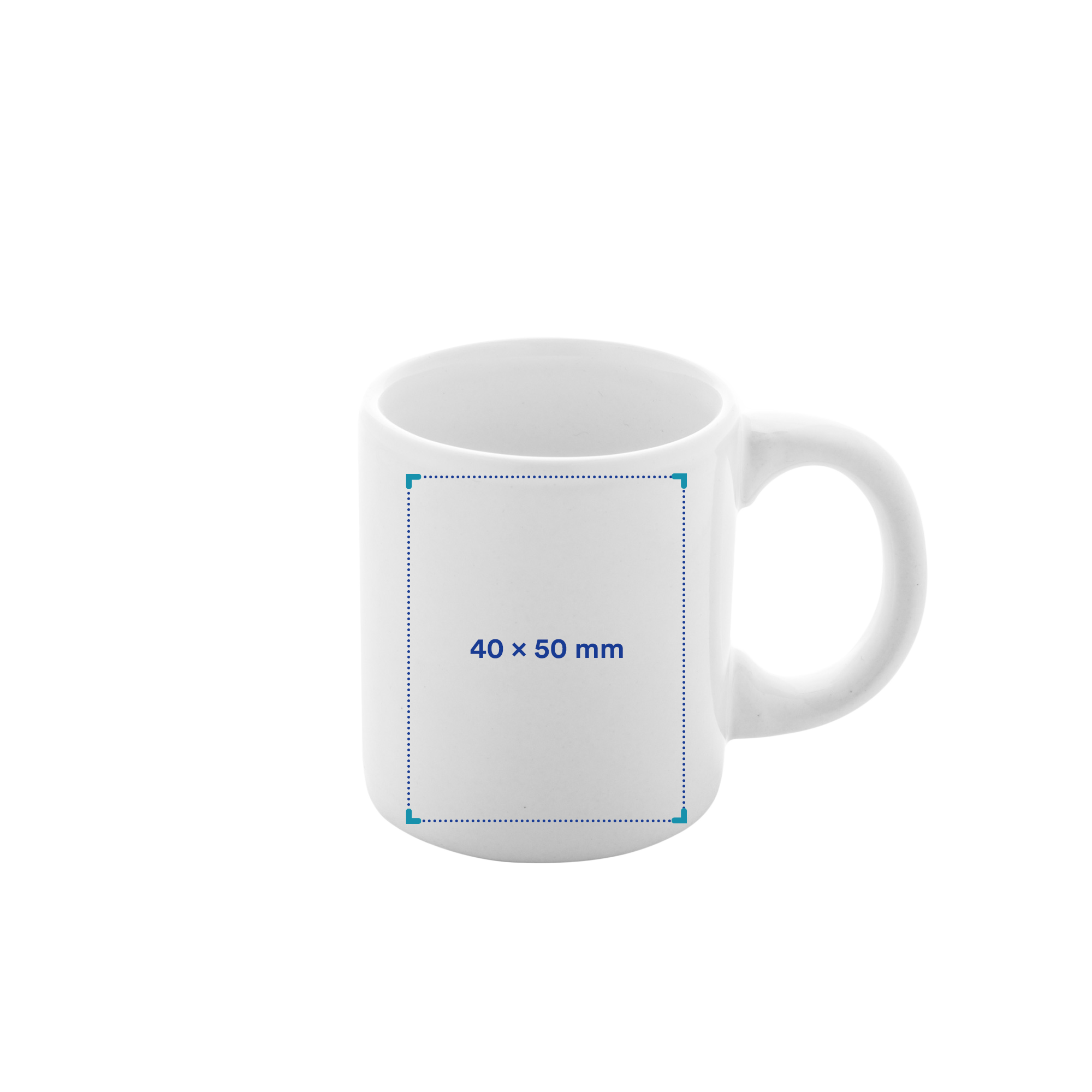 Tazzina da caffè - 80 ml | Ceramica | Bianco | Confezionato singolarmente