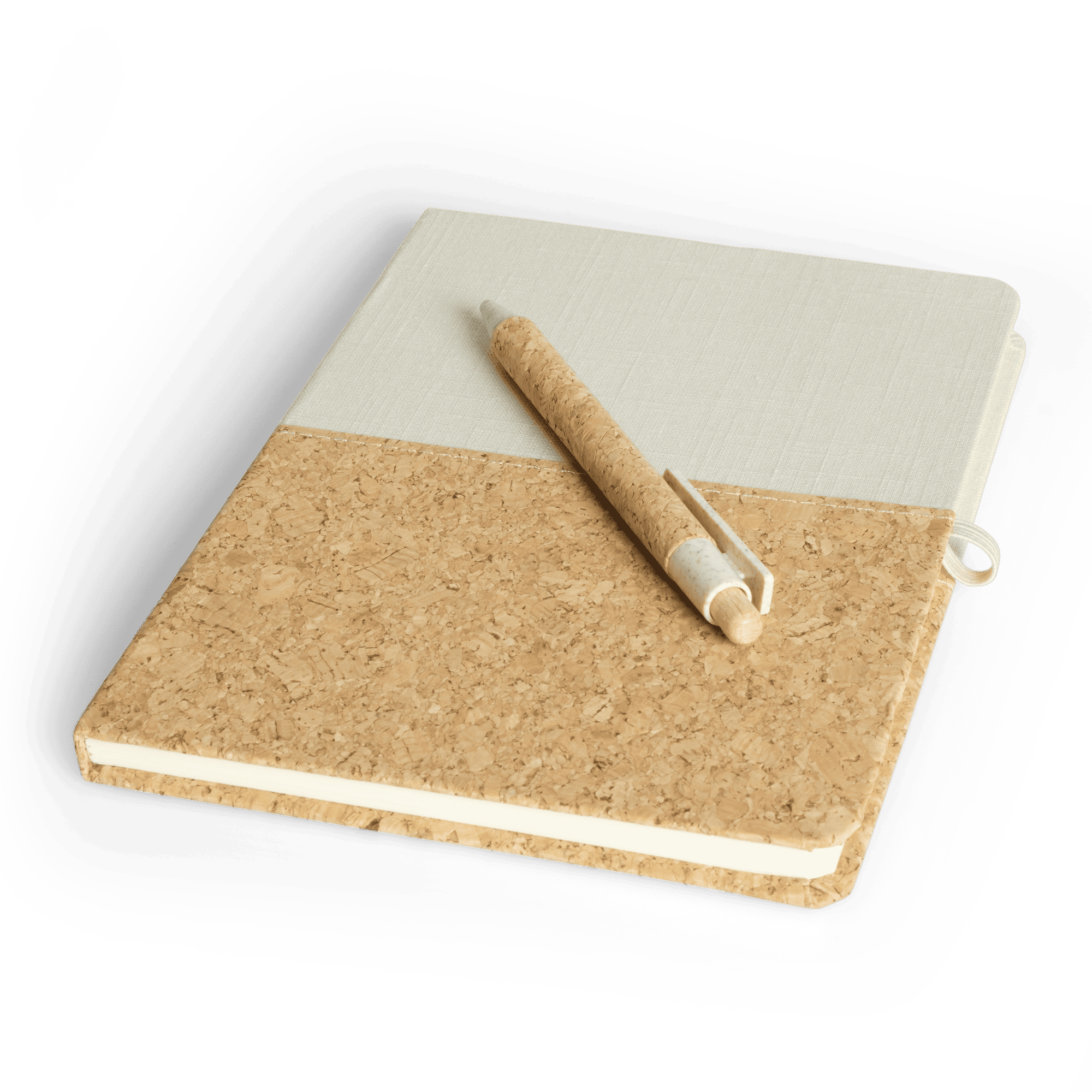 Carnet - A5 | Liège et paille de blé | Incl. stylo à bille