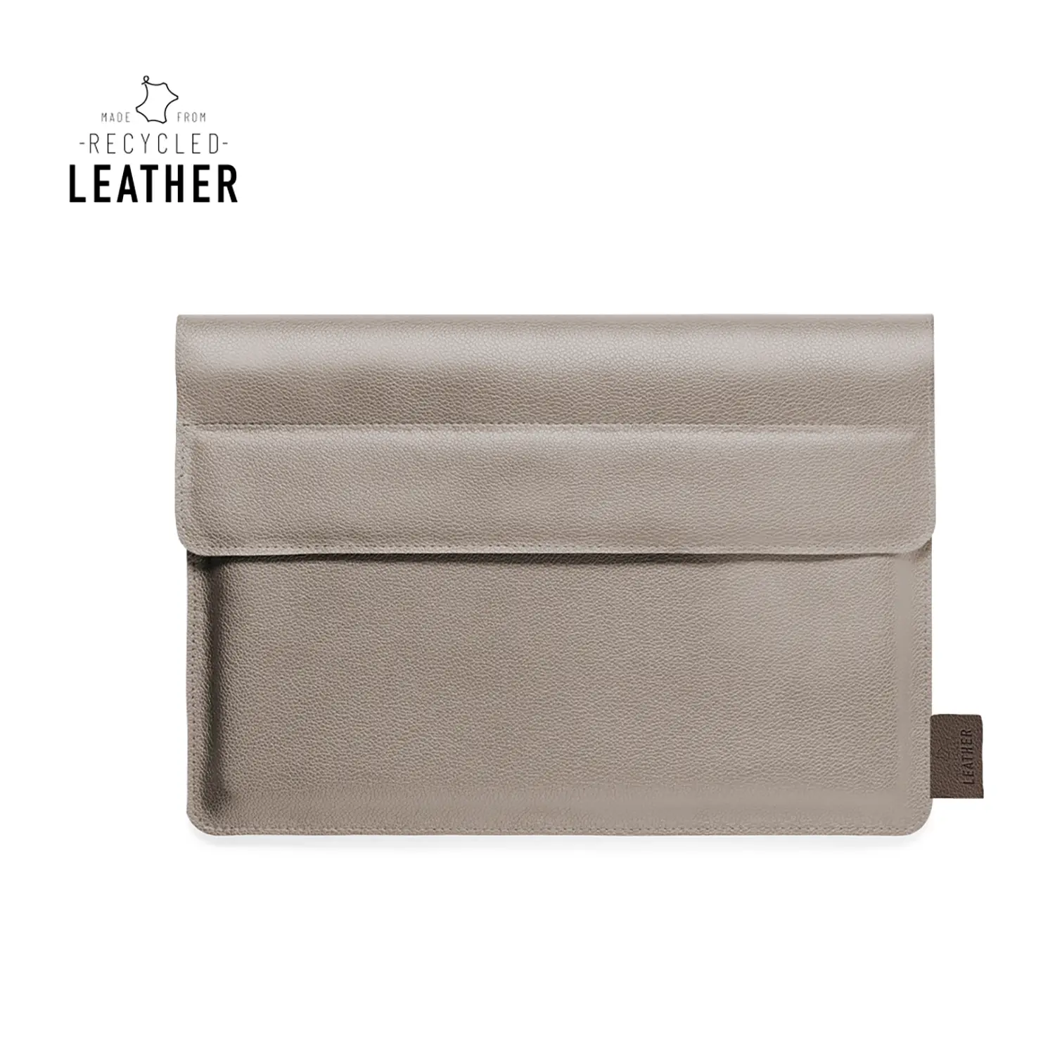 Laptophoes Donna – Gerecycled Leer | 15 inch | Gevoerd | Stevig | Duurzaam