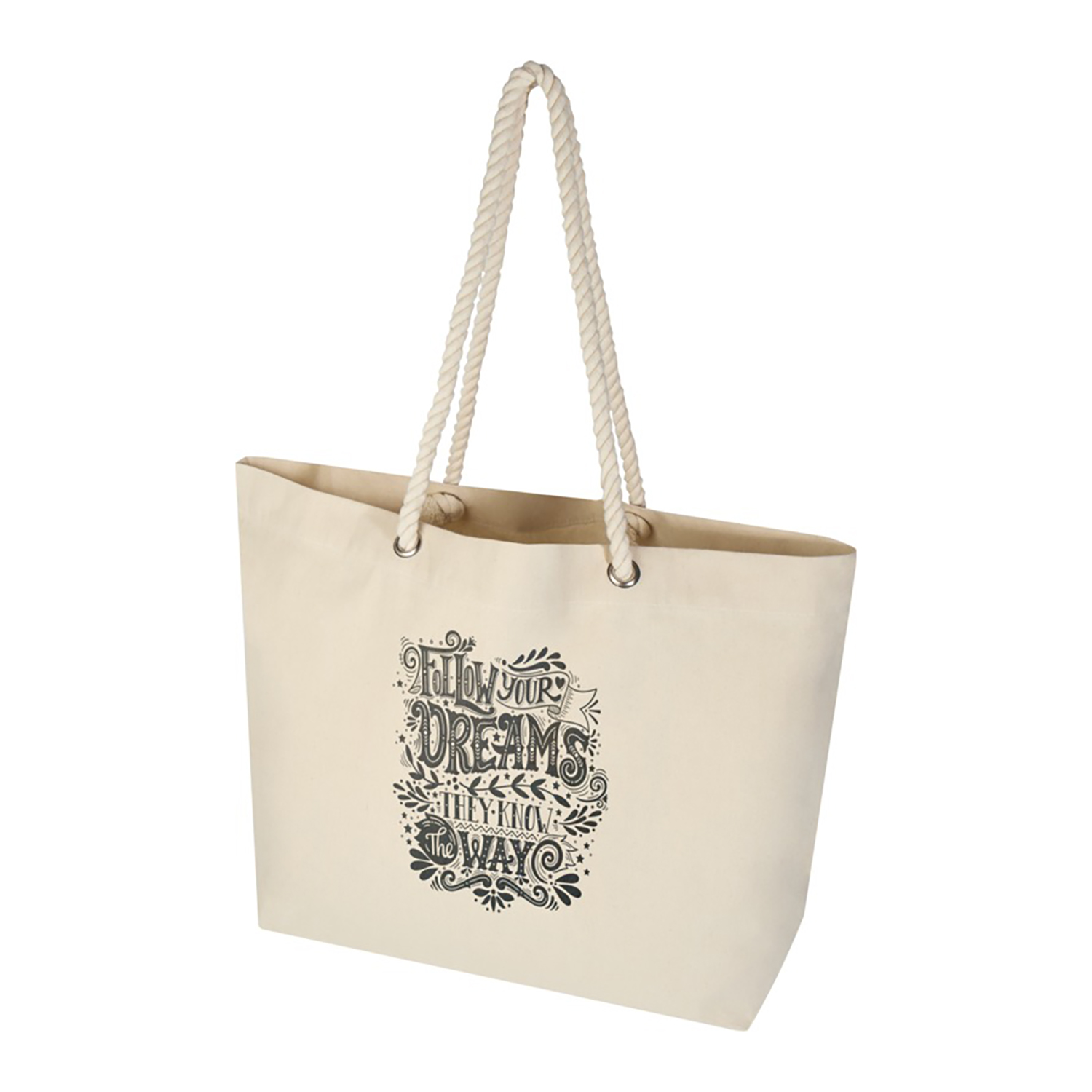 Katoenen tas Timo - Gerecycled | 270 g/m² | Strandtas | Gerecycled Katoen | 18L