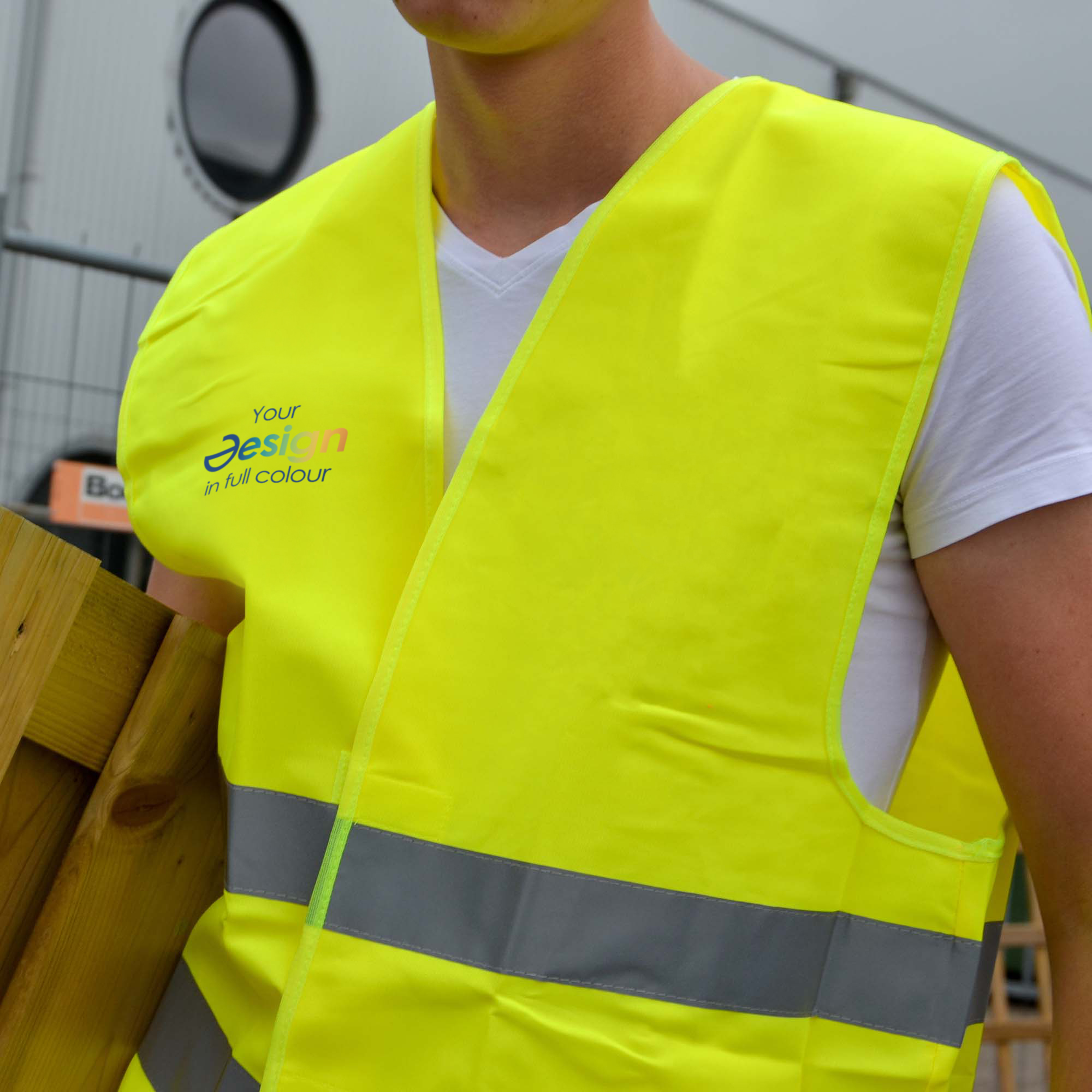 Warnweste Helian | M,XL und XXL | EN20471 | Vollfarbe