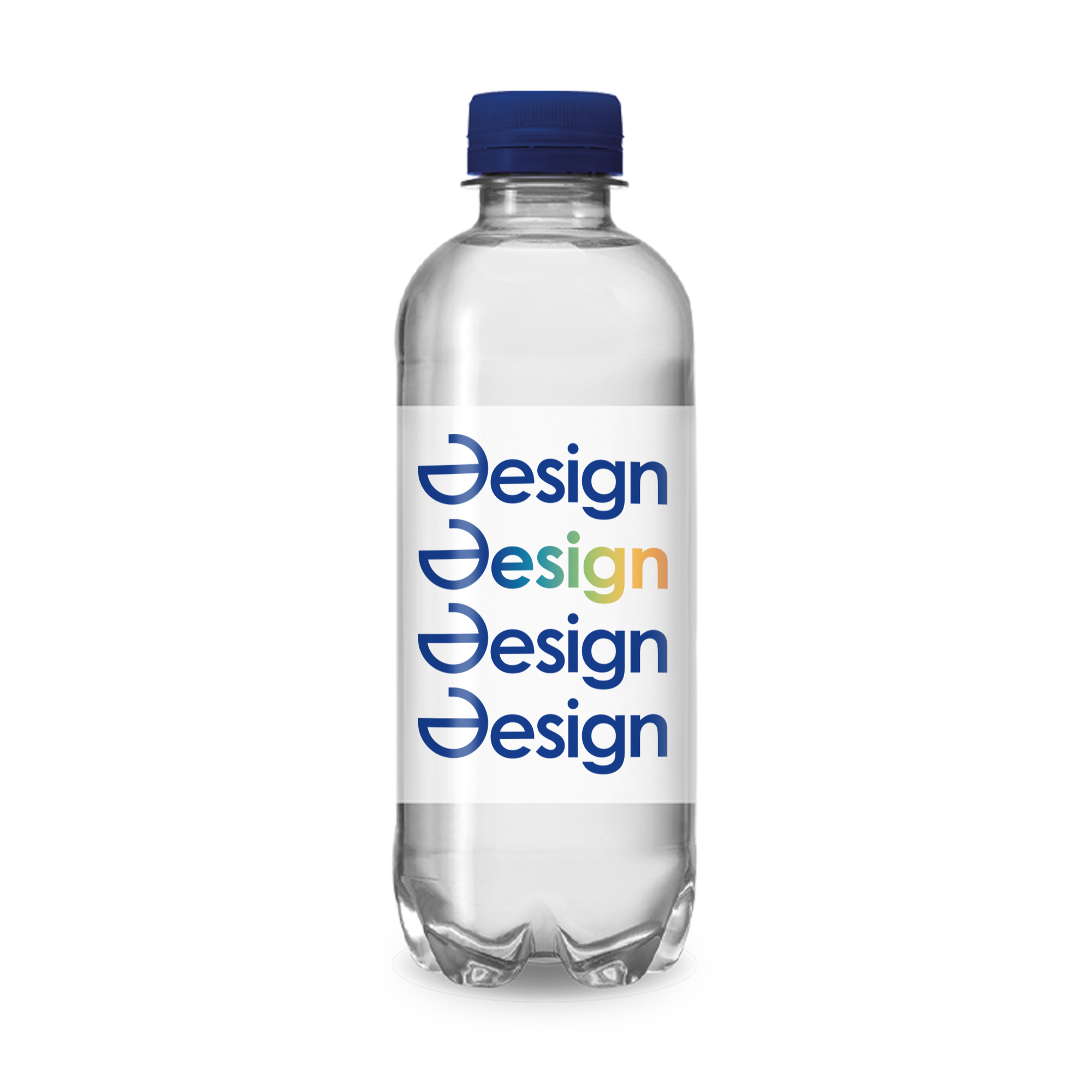 Bouteilles d’eau en R-PET - 330 ml | Eau plate | Étiquette en Quadrichromie