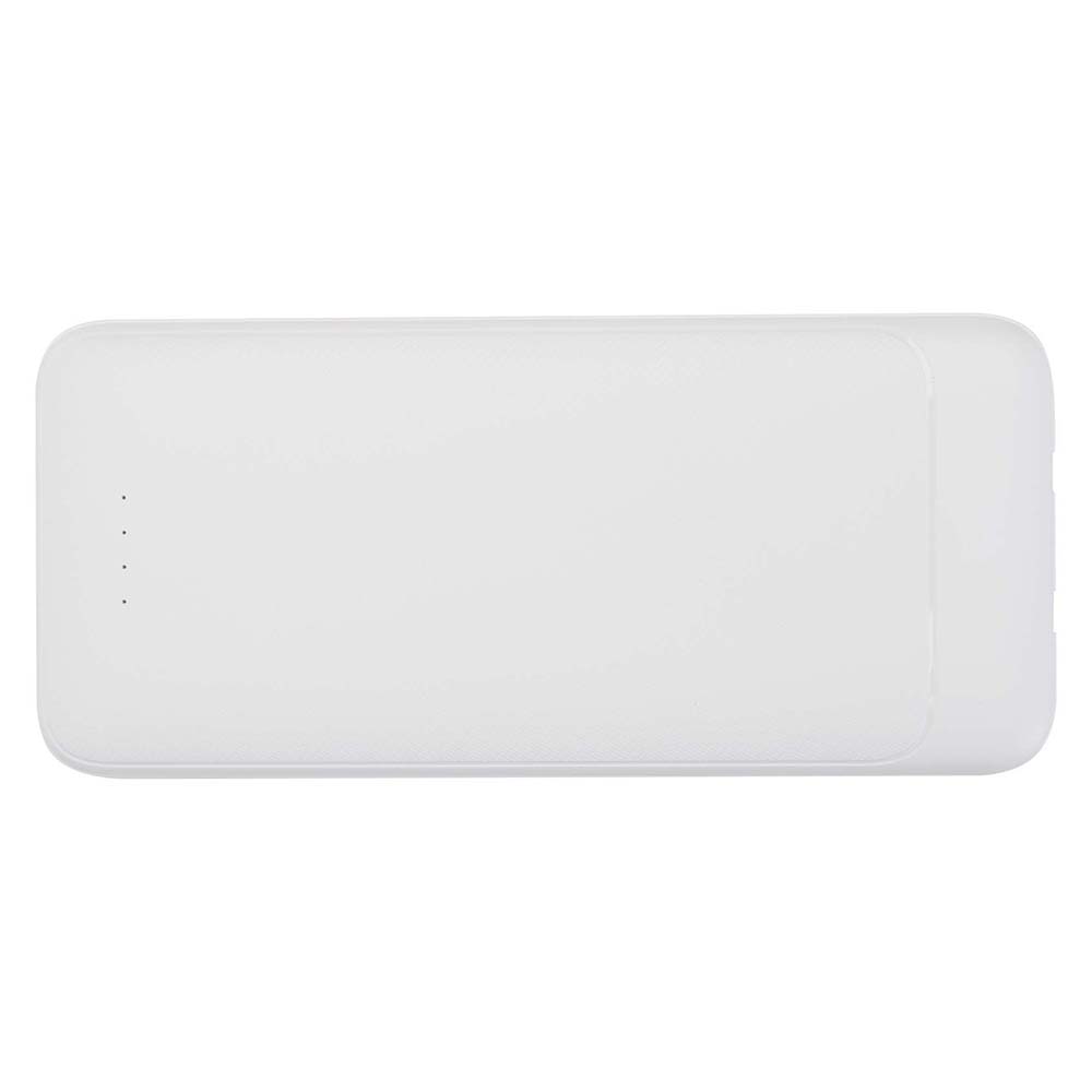 Powerbank aus Recyclingkunststoff – 10.000 mAh | 10W Ausgang | 2 Kabel | LED-Anzeige