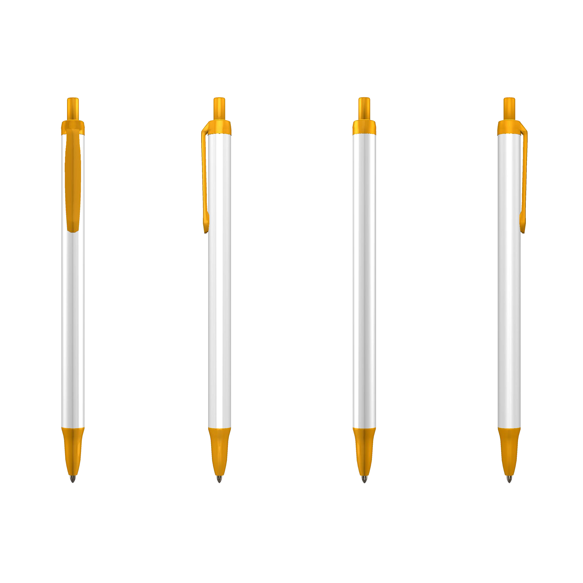 Kugelschreiber Clic Stick - Two Color | BIC | Kunststoff | Weiß & Farbig