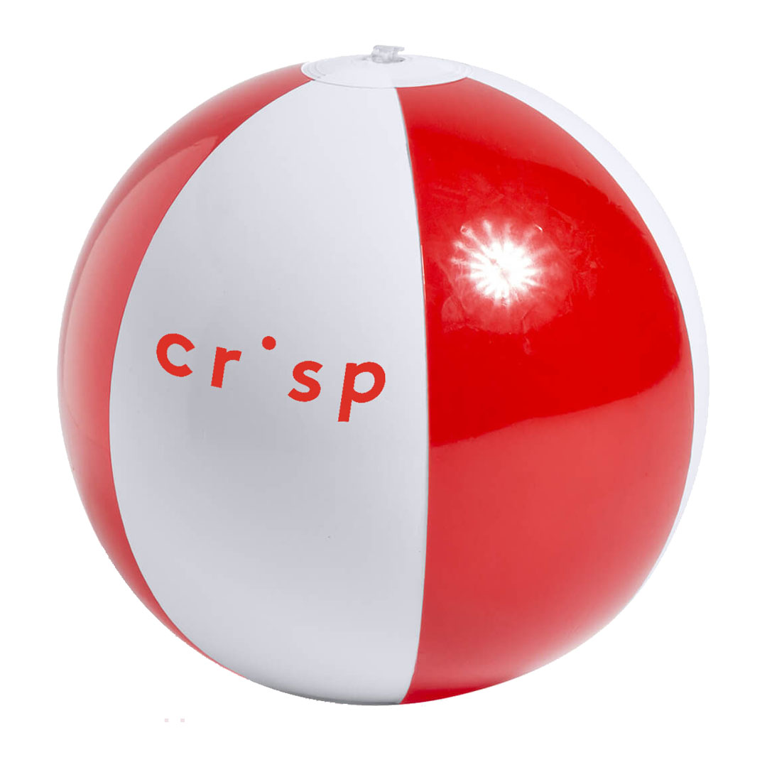 Ballon de plage | ⌀ 28 cm | Coloré/blanc | Impression en quadrichromie