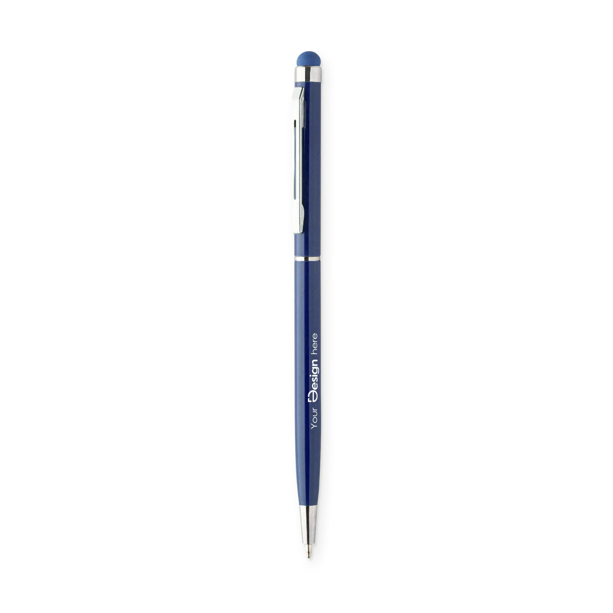 Stylet | Aluminium | Écriture bleue | Diverses couleurs