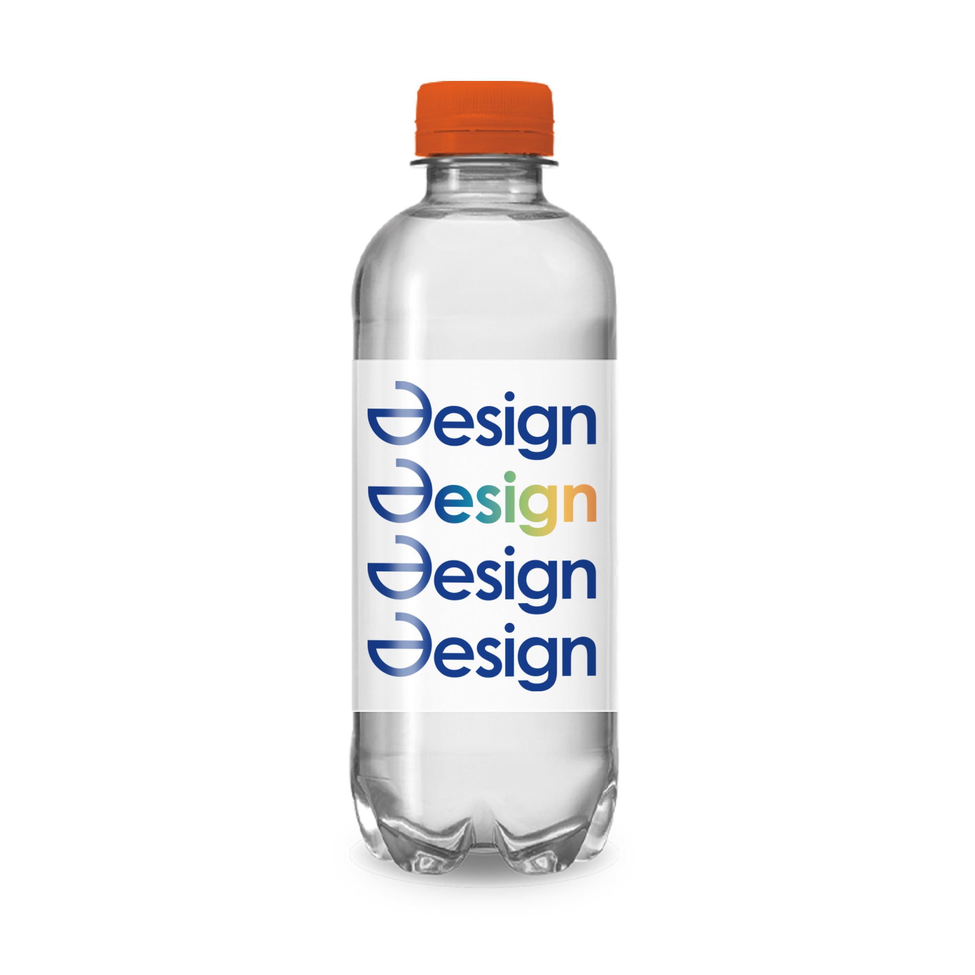 Bouteilles d’eau en R-PET - 330 ml | Eau plate | Étiquette en Quadrichromie