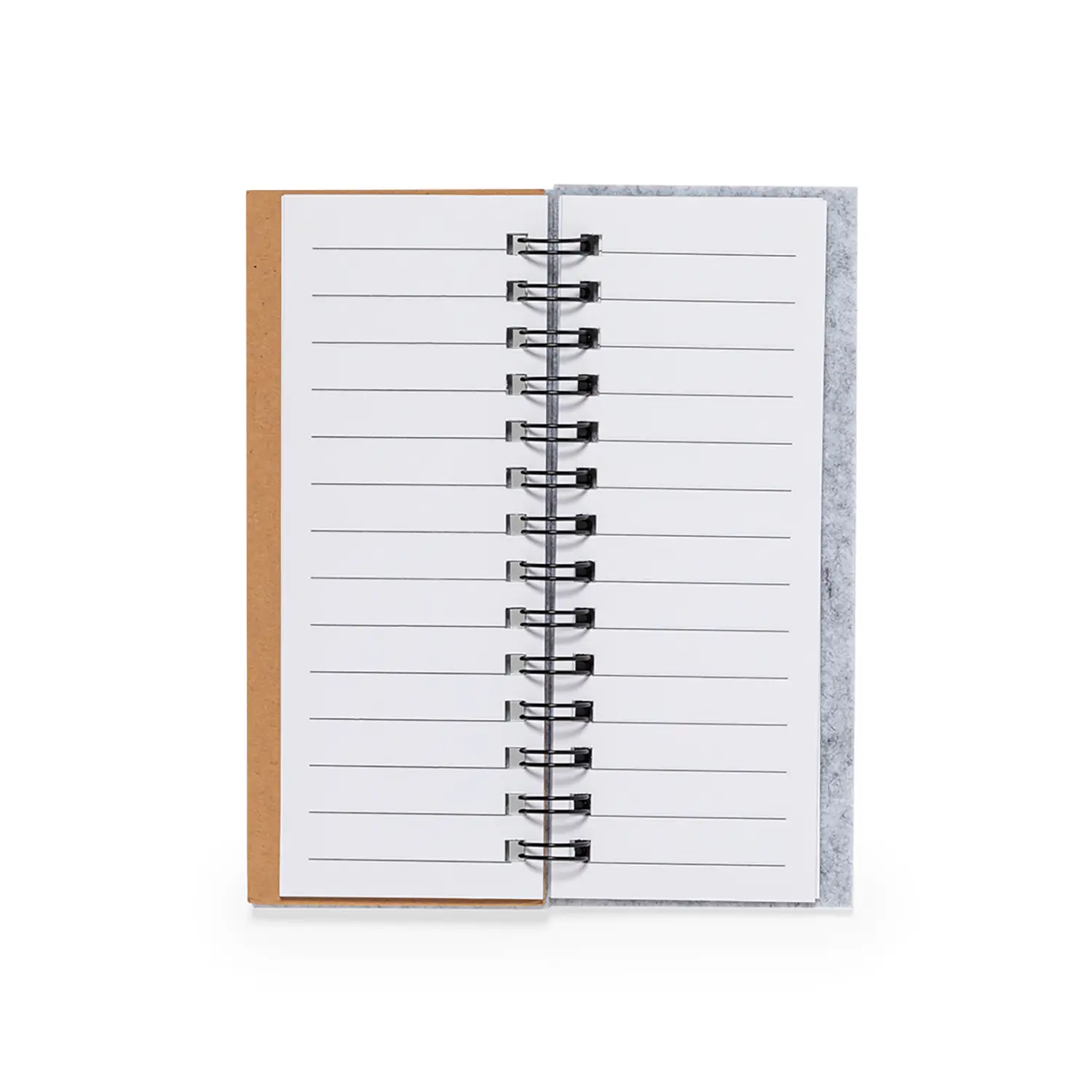 Bloc-notes en feutre RPET – 30 pages | 5 blocs adhésifs | Recyclé | Fermeture élastique