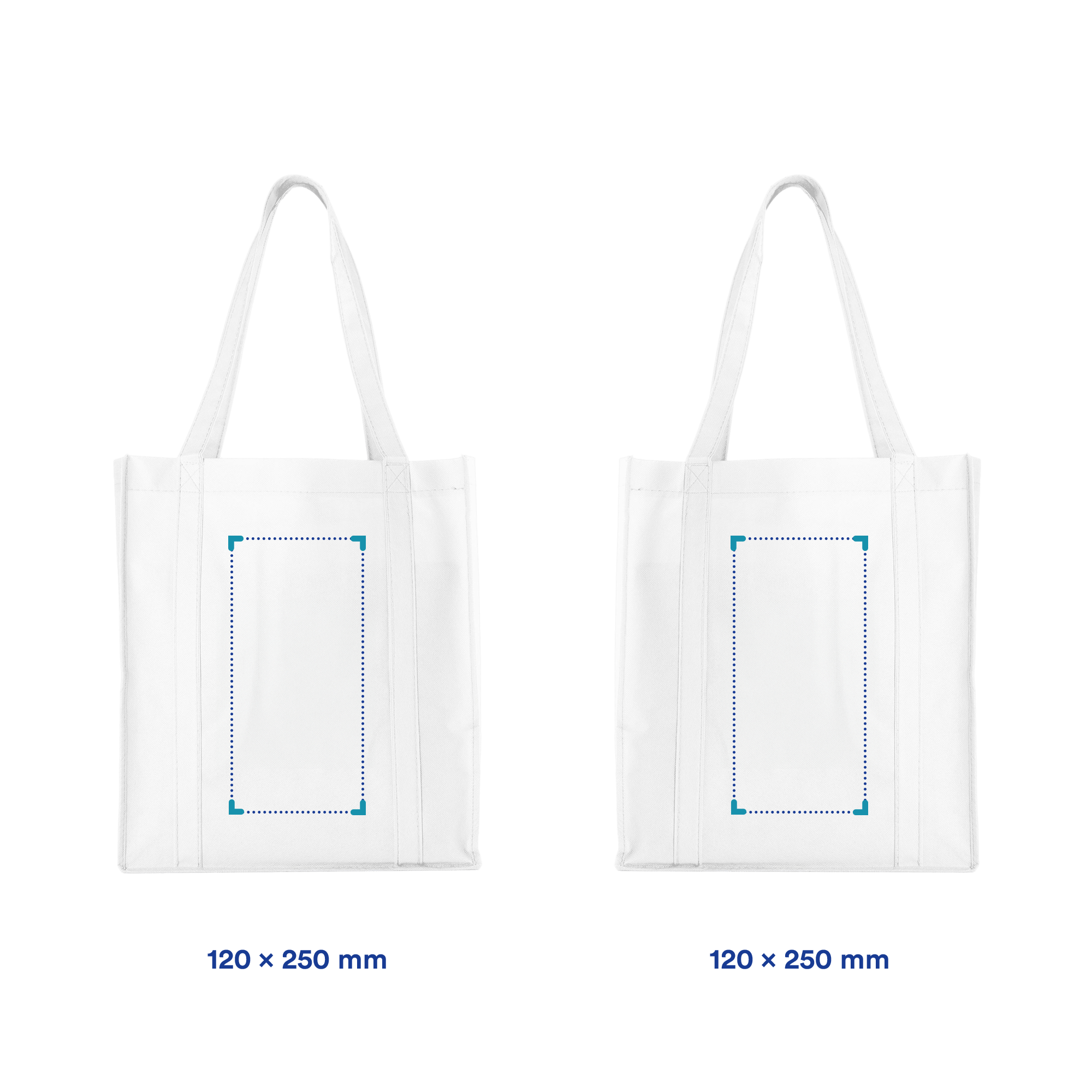 Sac shopper XL | Fond renforcé | 33 x 38 x 25 cm | Impression jusqu'à 4 couleurs