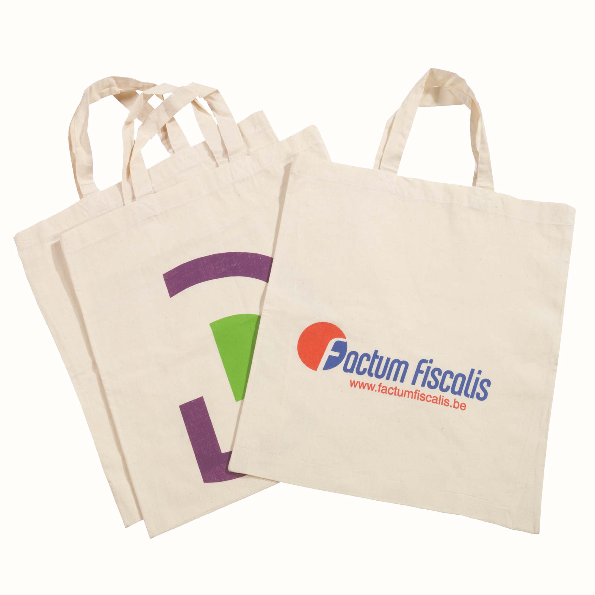 Borsa in cotone | Manici corti | 140 gr/mq | Stampa fino a 4 colori