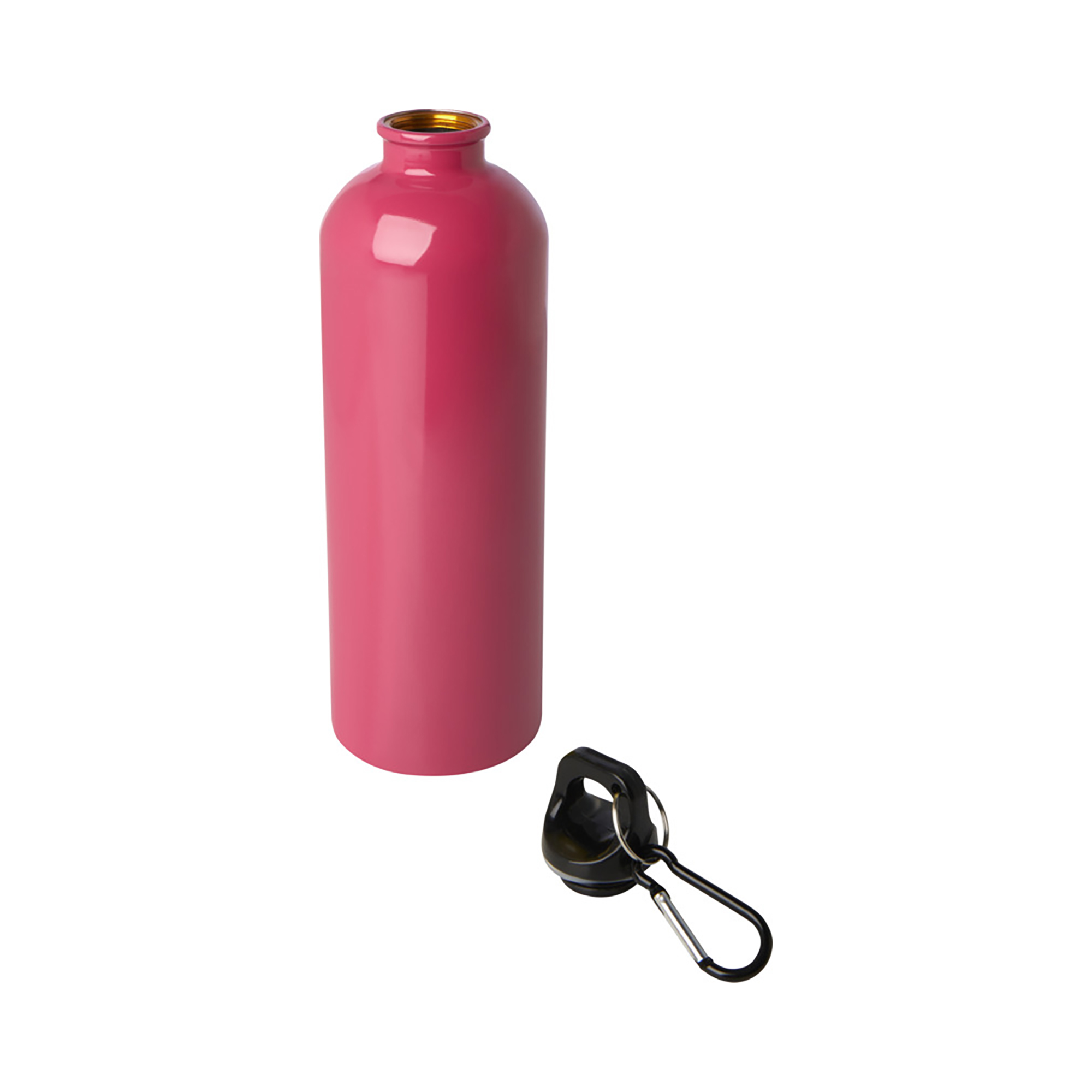 Gourde – 750 ml | Acier Inox Recyclé | Simple Paroi | Mousqueton