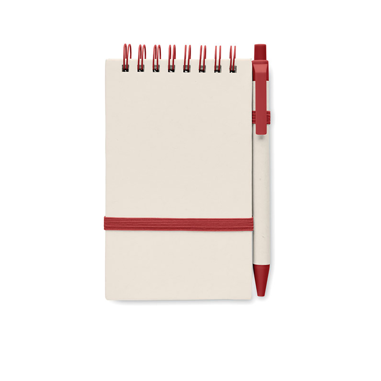 Notizbuch-Set Mika - A6 | 140 Blatt | Block + Stift | Recycelter Milchkarton