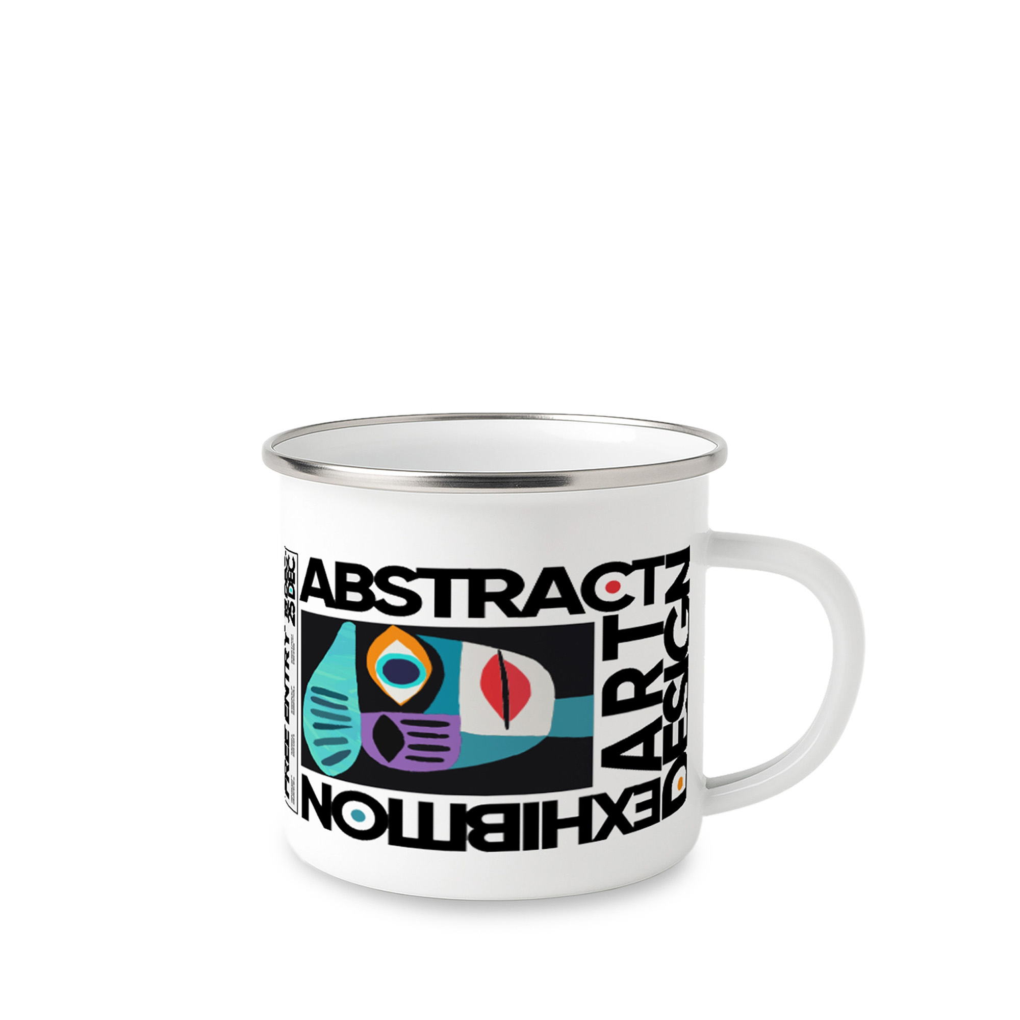 Mug photo en émail - 280 ml | Quadrichromie tout autour