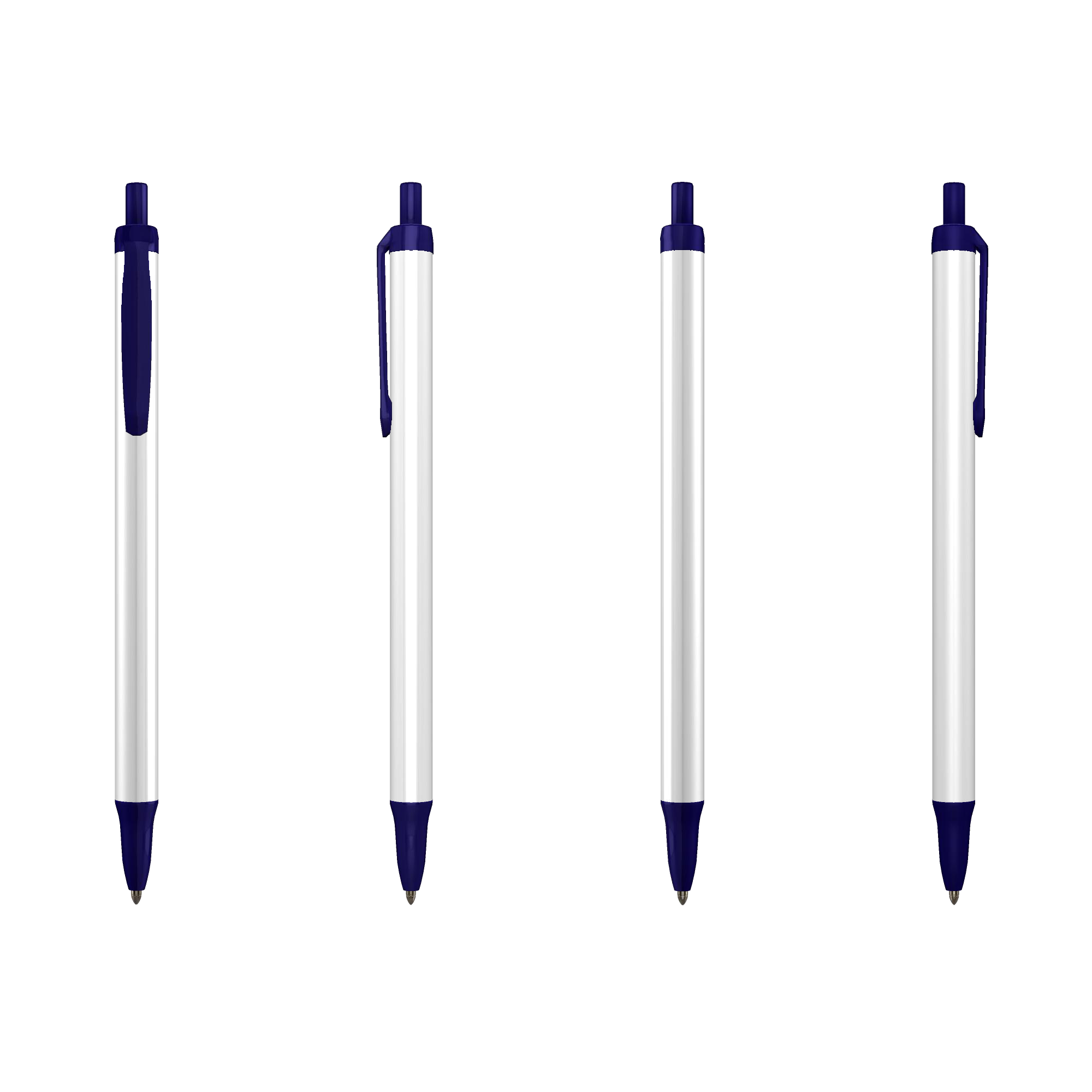 Kugelschreiber Clic Stick - Two Color | BIC | Kunststoff | Weiß & Farbig