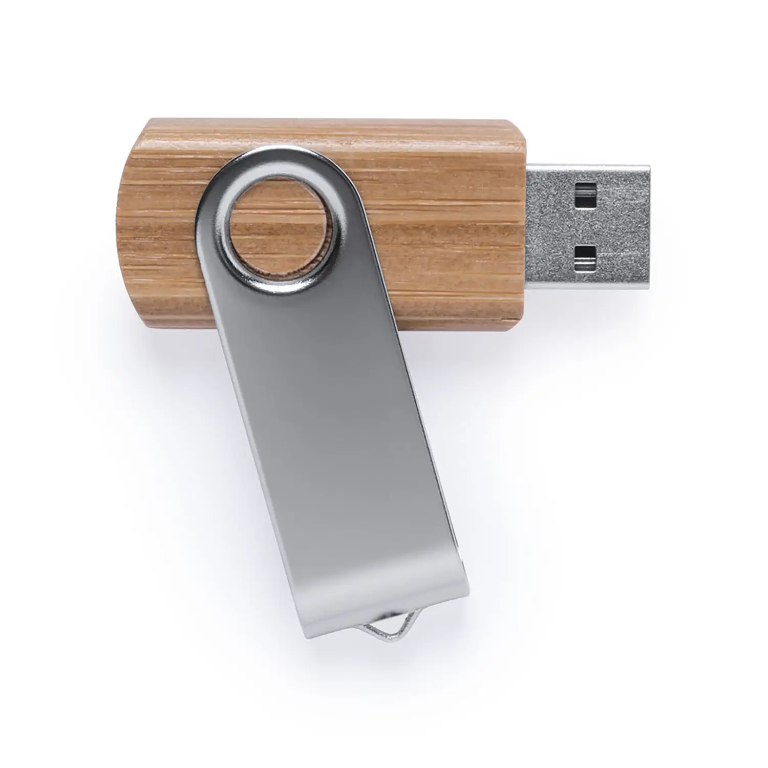 Clé USB 16 Go bambou – Avec capuchon | Naturel | Compact | Écologique