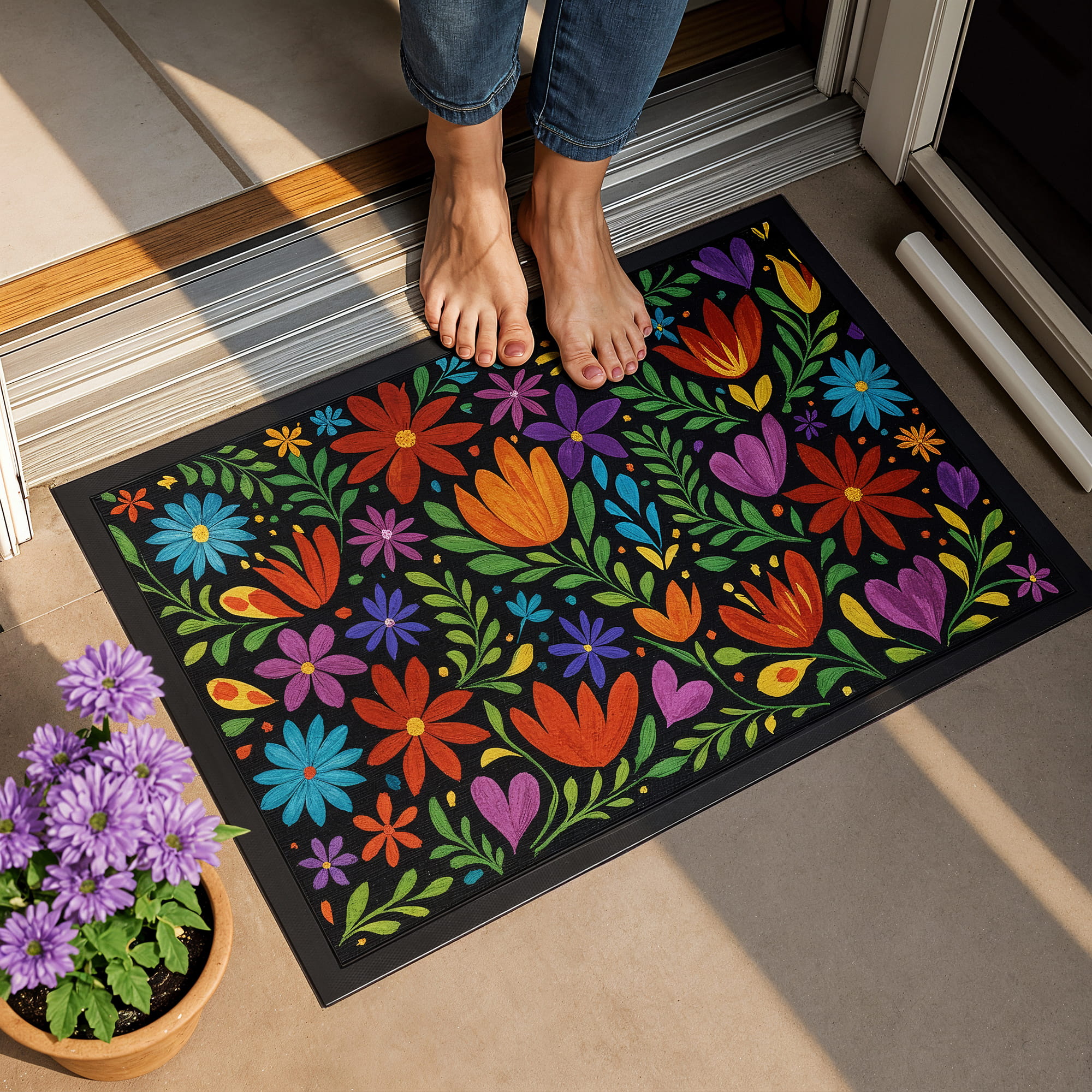 Fußmatte – Full-Color Sublimation | 50 x 75 cm | Rutschfeste Unterseite | Polyester Oberfläche