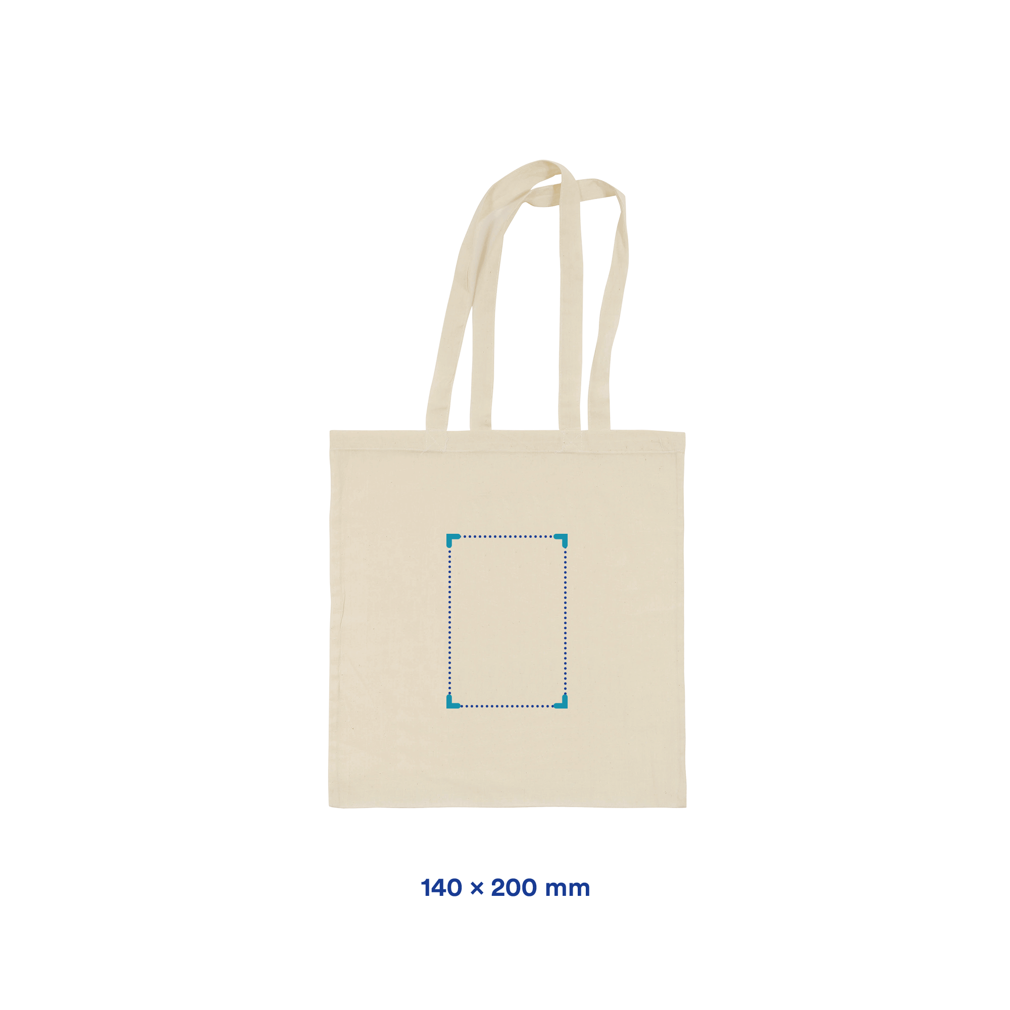 Sac en coton - Recyclé | Beige | 140 gr/m2 | Quadrichromie