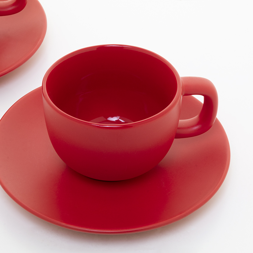 Set de tasses à cappuccino – Céramique de haute qualité | Finition mate | Lot de 2