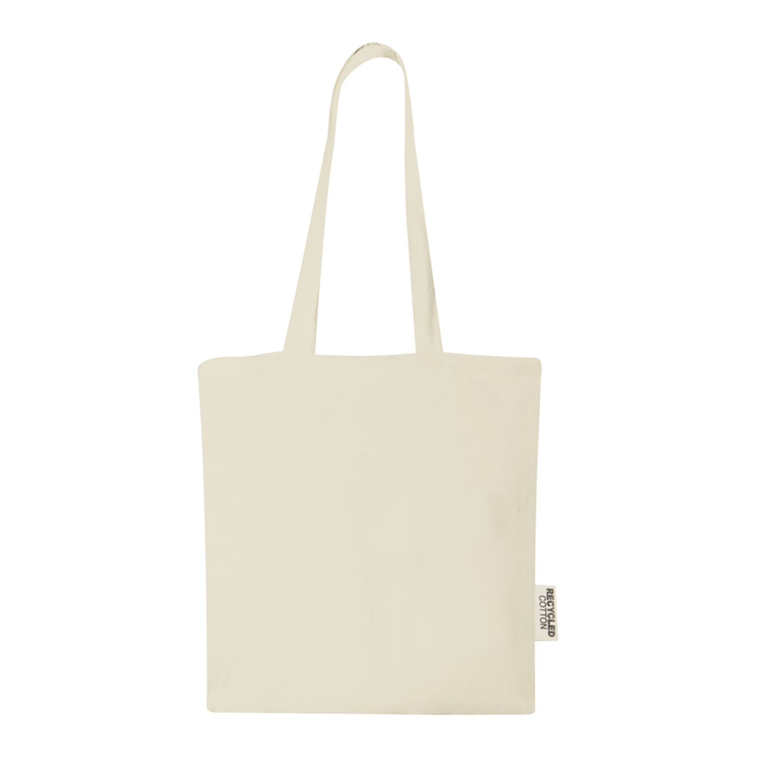 Gerecyclede katoenen tas Ria - Gekleurd | 140 g/m² | Lange hengsels