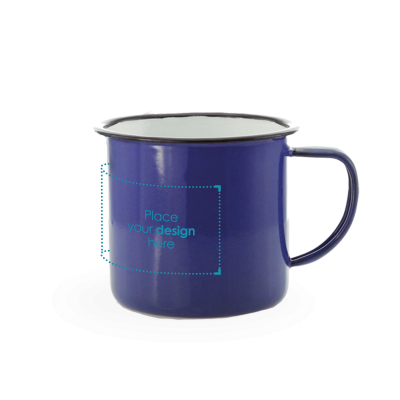 Emaille mok Sonja - 350 ml | Gekleurd | Budget - Vintage design | Tot 4 kleuren bedrukken