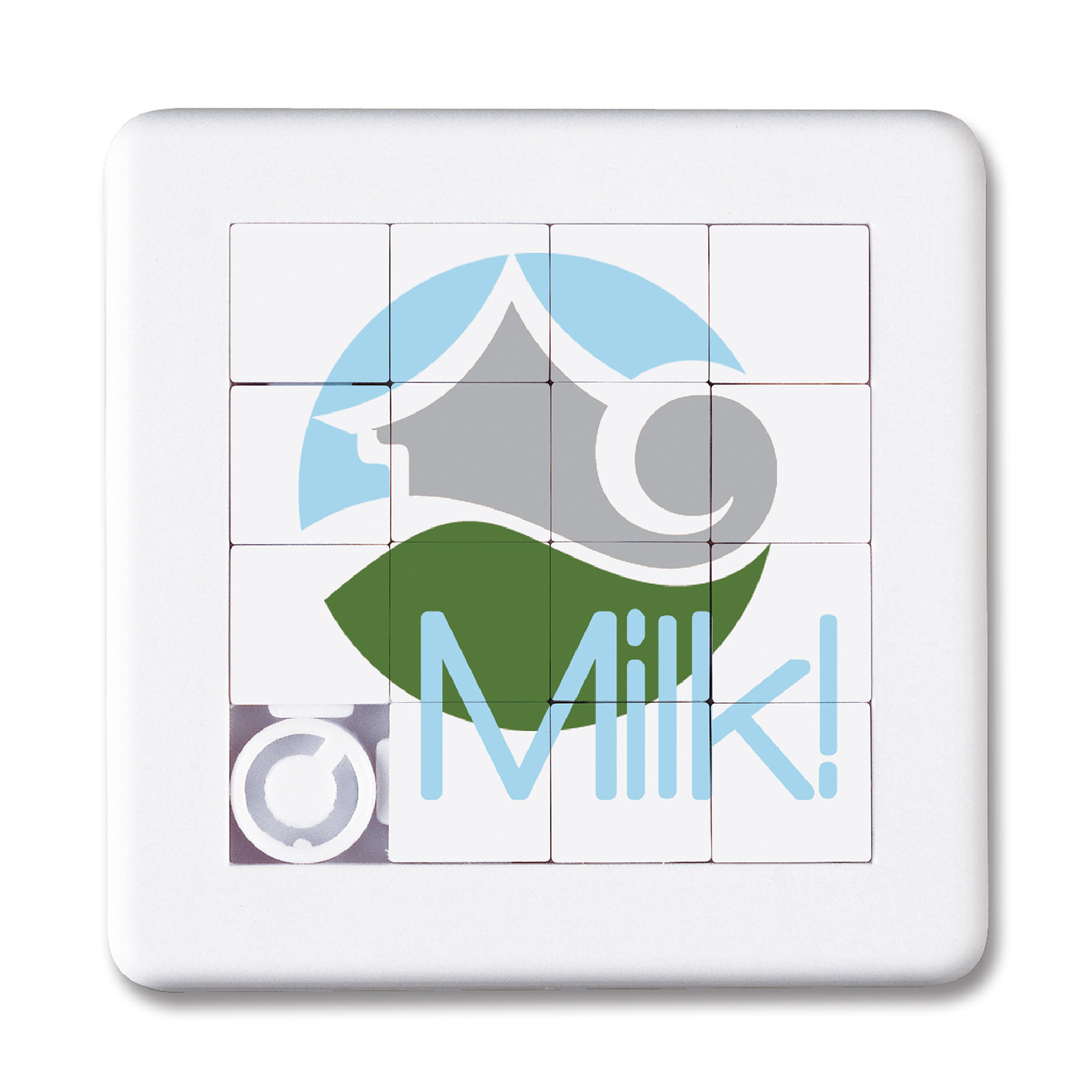Puzzle coulissant – Carré | 15 pièces | Plastique | Format compact