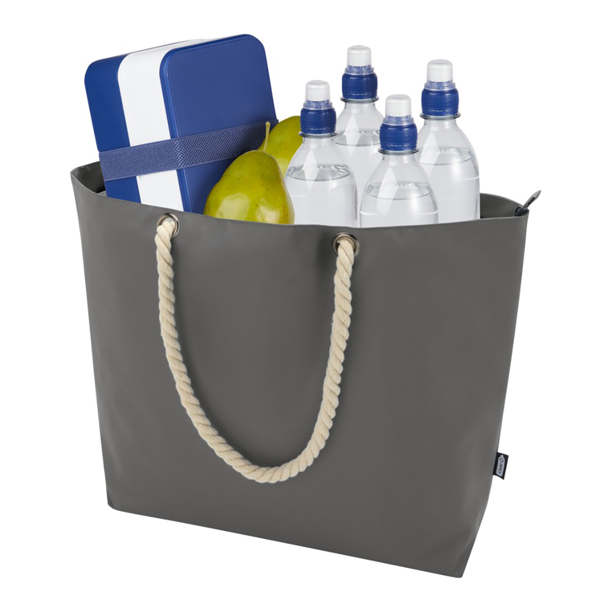 Sac de plage et glacière recyclé Panama – 23L | Compartiment isotherme | Poignées en corde de coton