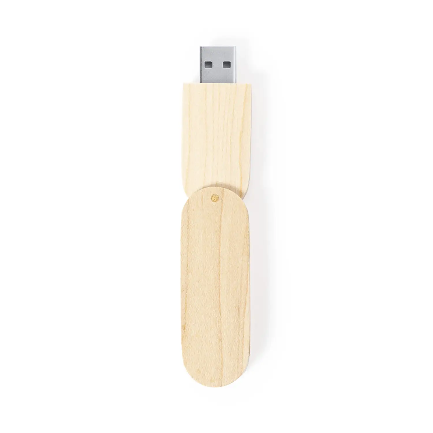 USB-stick Viona – 16GB | Hout | Draaisysteem | Compact | Natuurlijke Look
