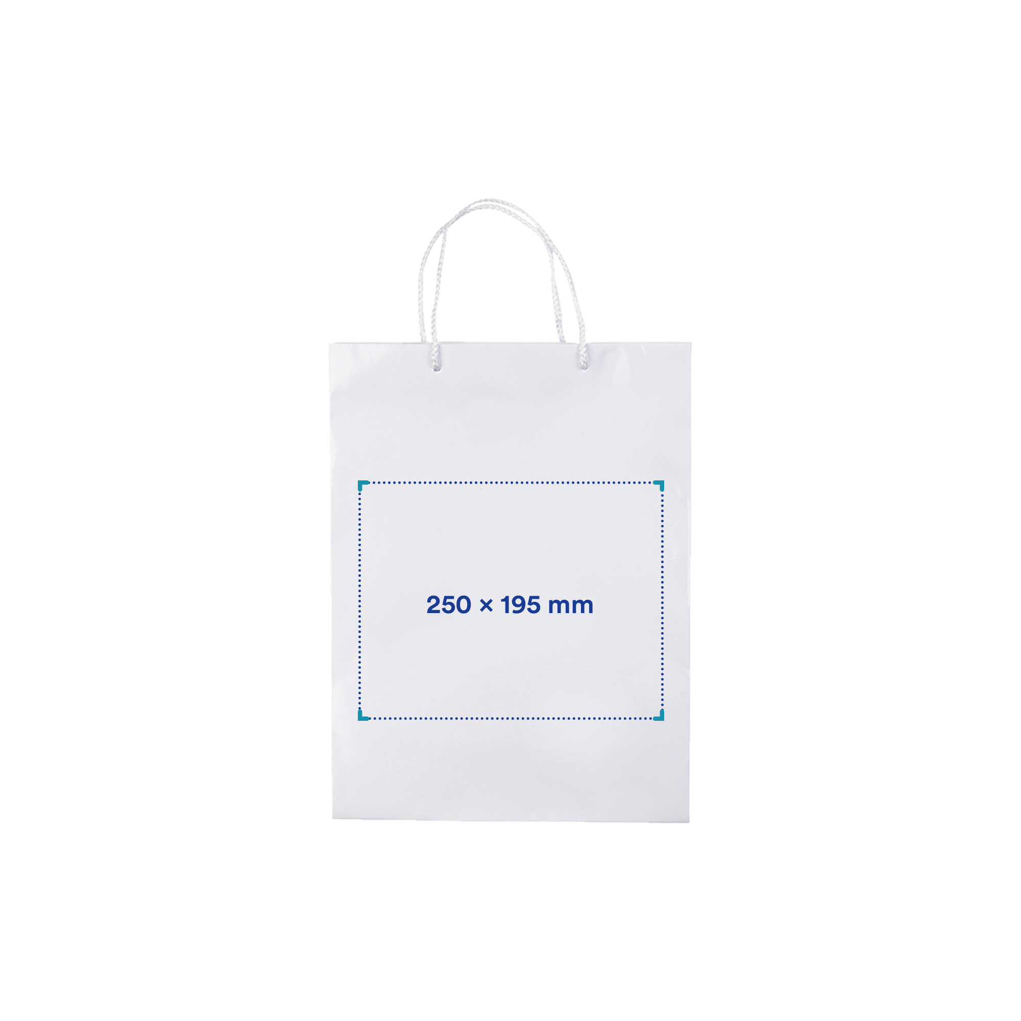 Sac en papier brillant | >A4 | Qualité premium | Jusqu'à 2 couleurs d'impression