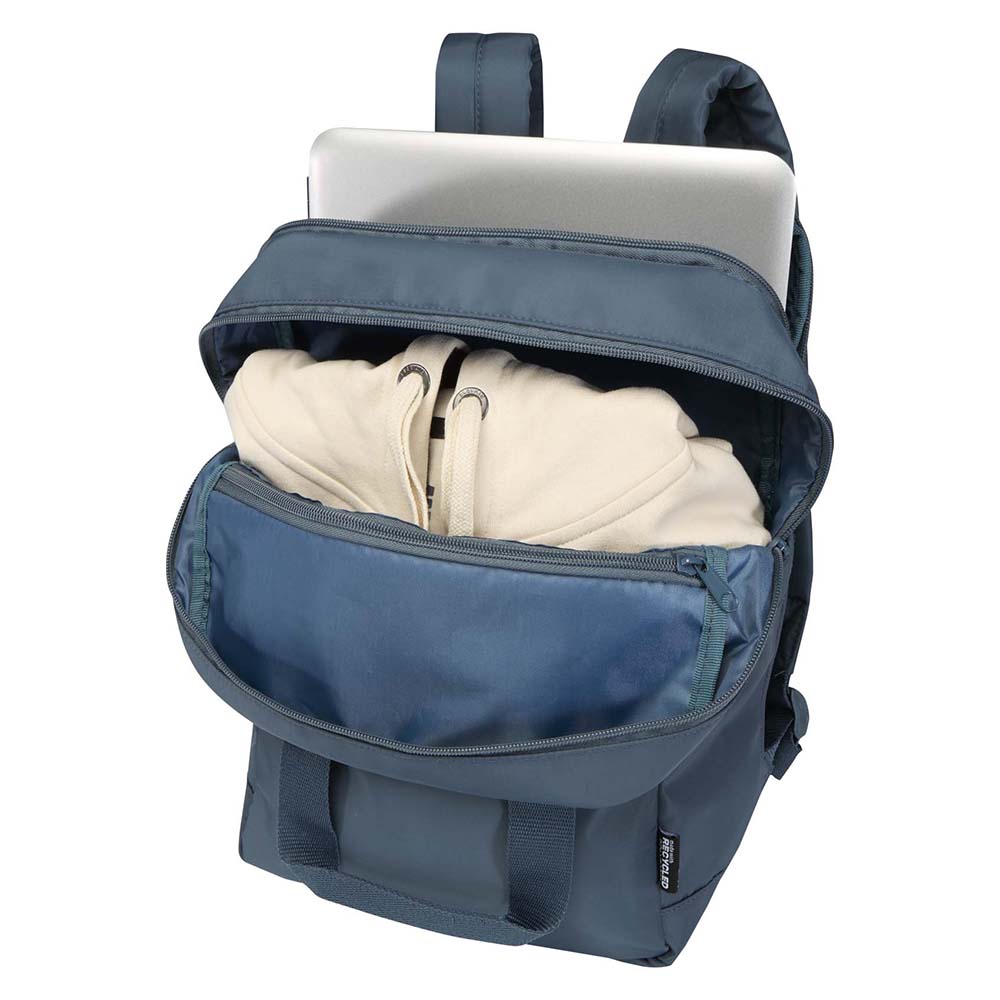 Sac à dos de voyage recyclé – Compartiment 14” | Sangle valise | 9L | Deux poignées