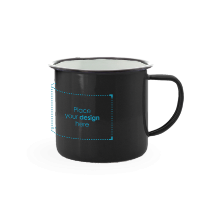 Emaille mok Sonja - 350 ml | Gekleurd | Budget - Vintage design | Tot 4 kleuren bedrukken