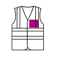 Linke Brust 100x100 mm