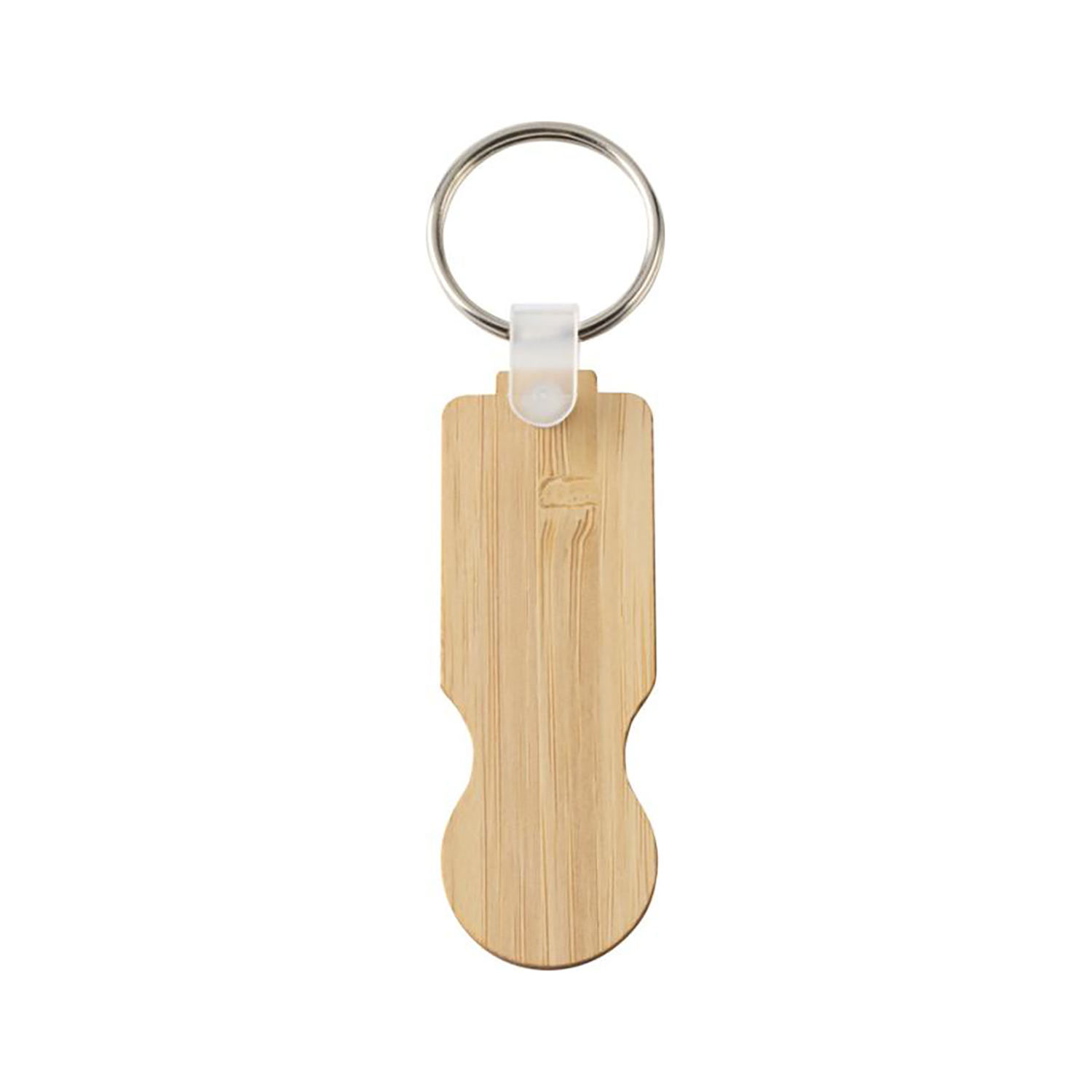 Portachiavi in bambù - Naturale | Gettone per carrello | FSC Bambù