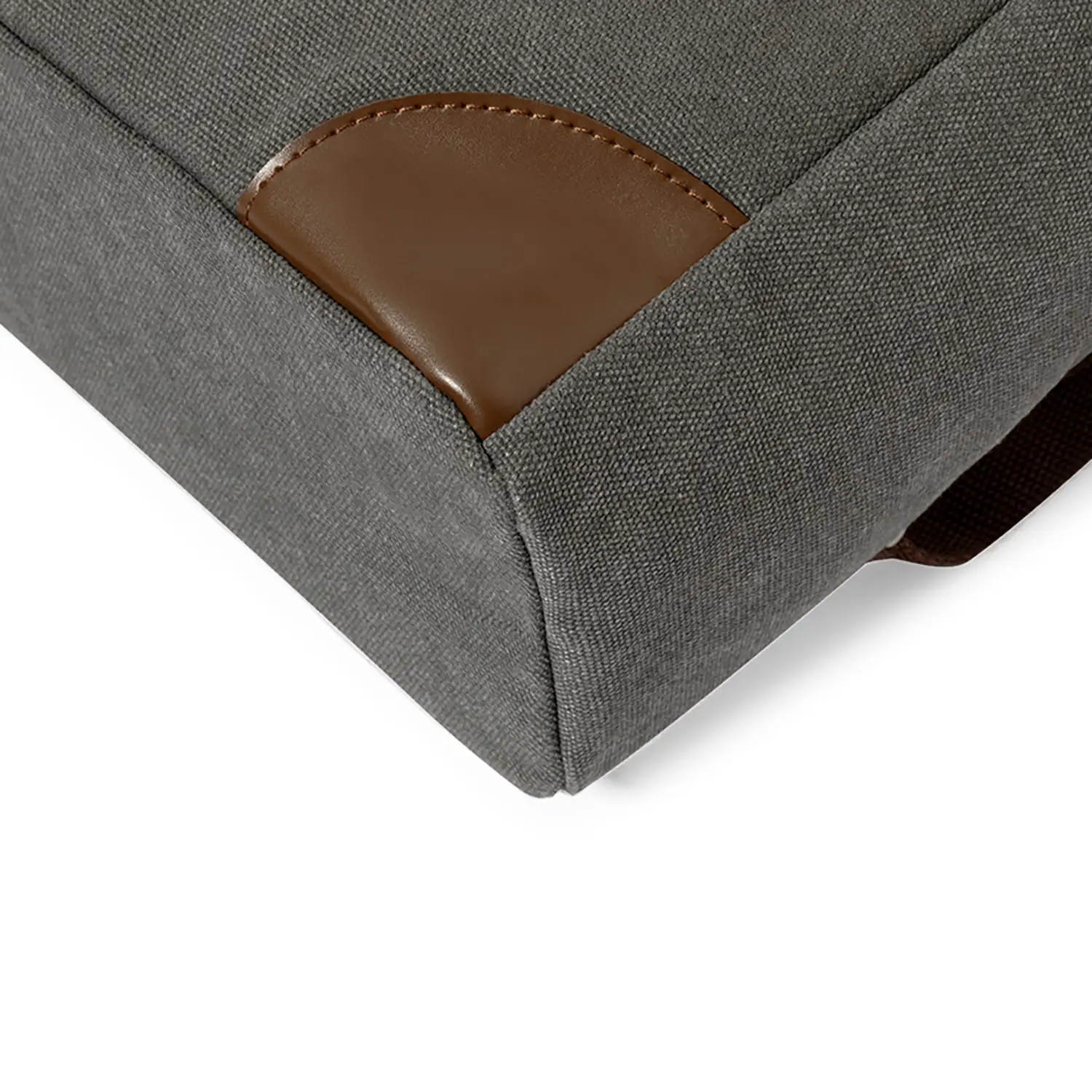 Canvas-Rucksack – PU-Details | Laptopfach | Gepolstert | Zeitloses Design