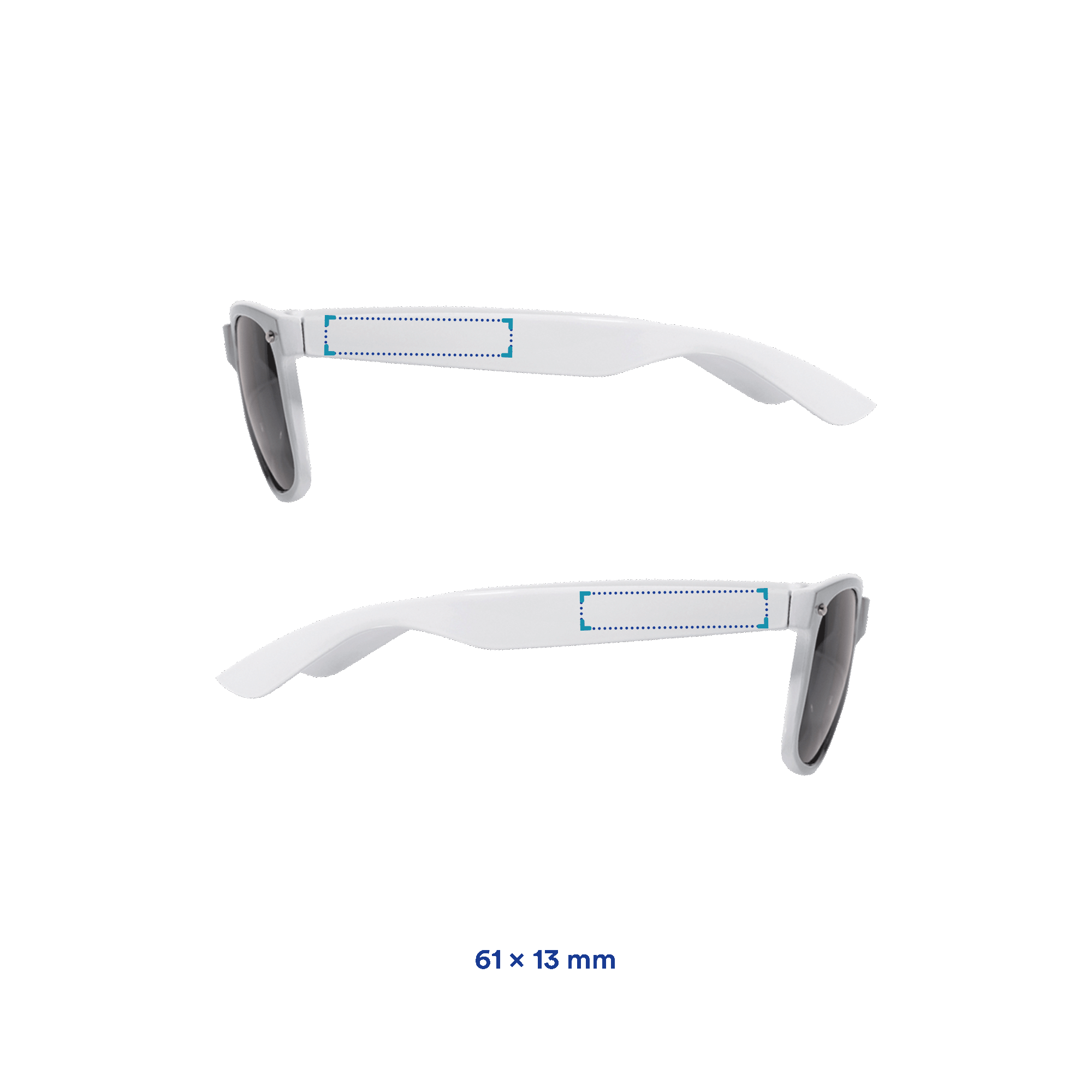 Sonnenbrille Miami | UV400 | Glänzend | Farbig | Vollfarbdruck
