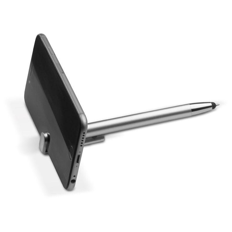 Stylo stylet | Multifonctionnel | Avec support téléphone | Impression jusqu'à 4 couleurs