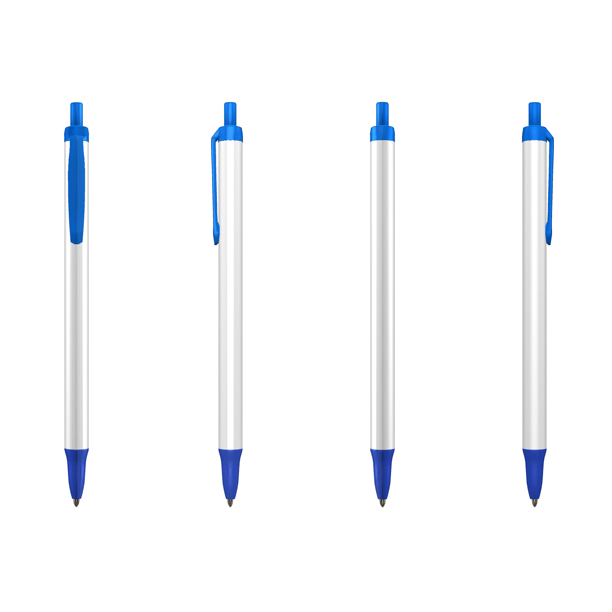 Kugelschreiber Clic Stick - Two Color | BIC | Kunststoff | Weiß & Farbig