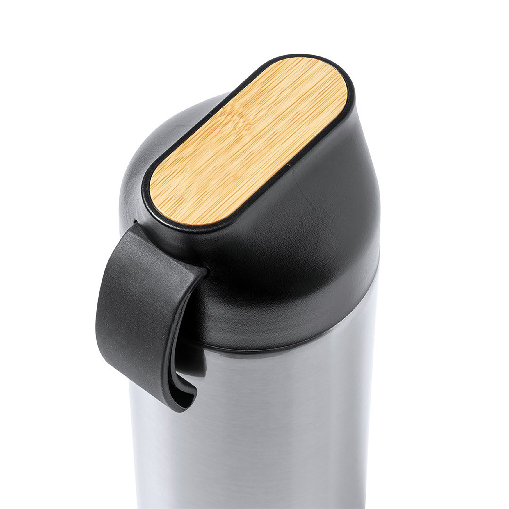 Geschenkset - Thermobecher + Notizbuch + Stift | 640 ml | Edelstahl & Bambus