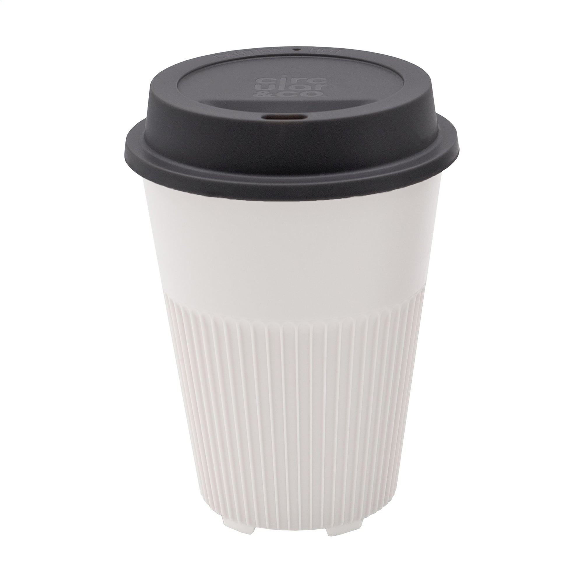 Gobelet Circular&Co® PureCap - 340 ml | Avec couvercle | PP | Gravure au laser | Réutilisable