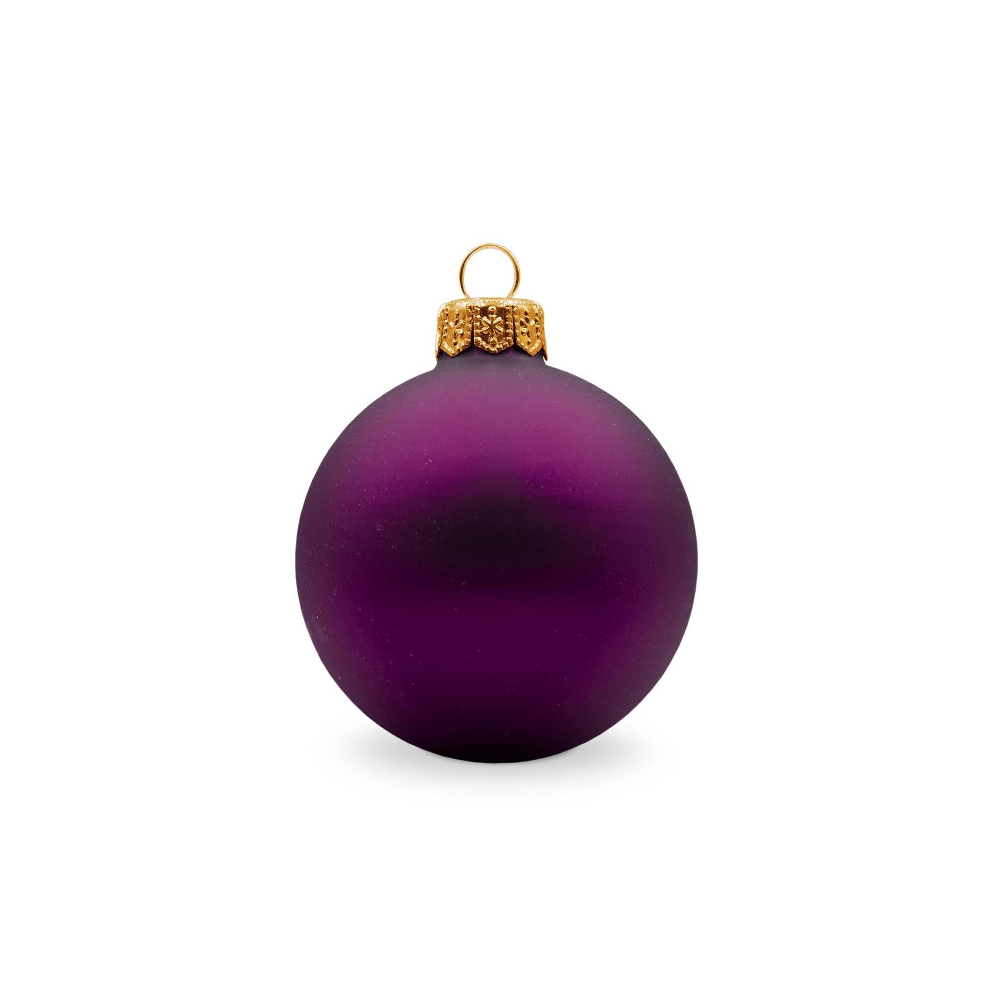 Boule de Noël – 66 mm | Finition mate | Attache dorée | Impression quadrichromie | Avec boîte