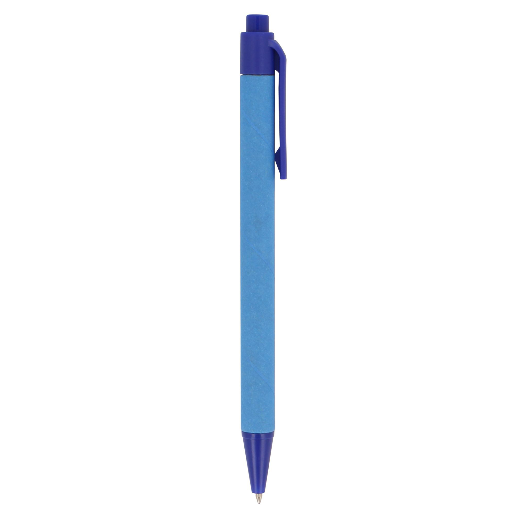 Stylo – Papier recyclé & RPP | Encre bleue | Mécanisme à bouton-poussoir