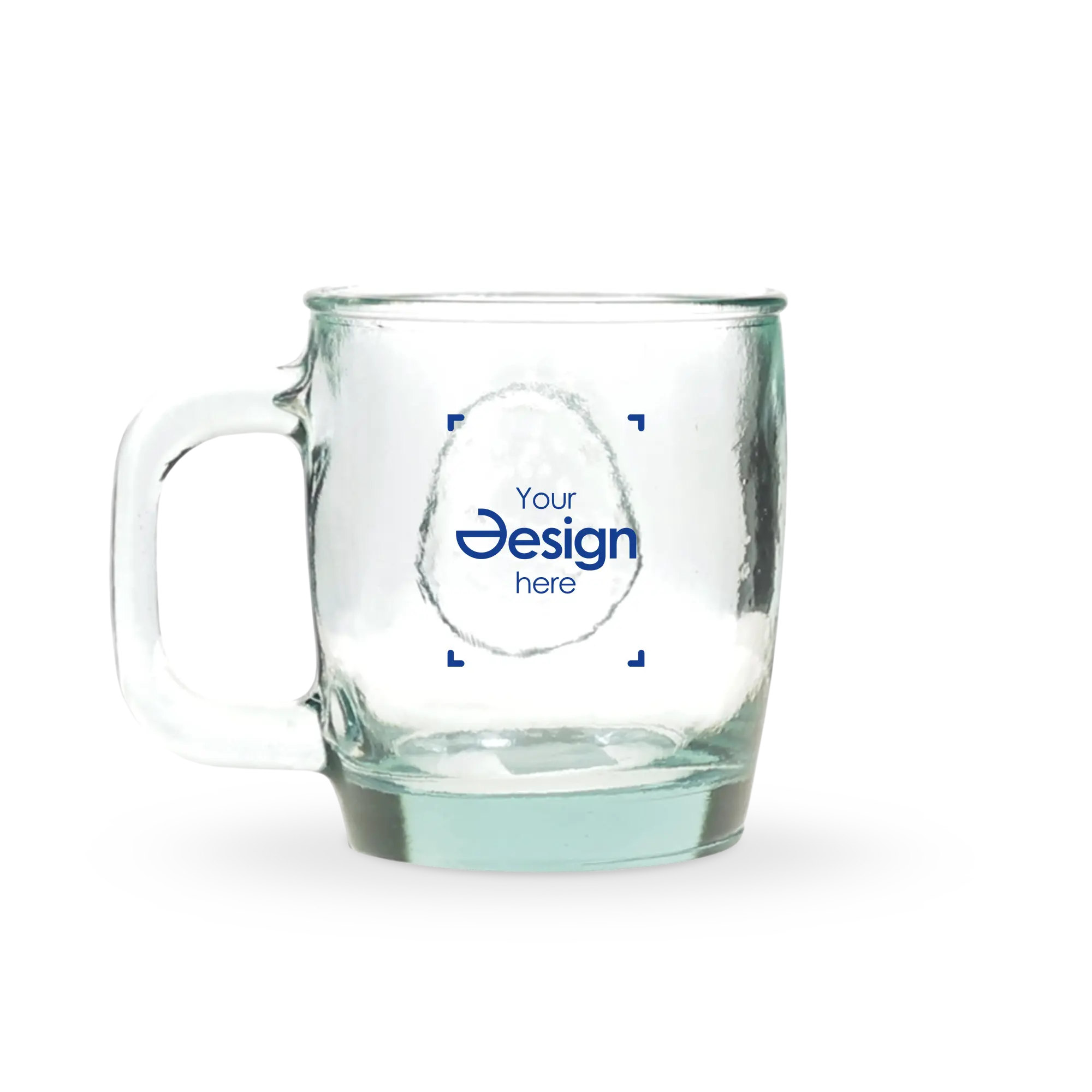 Tasse en verre recyclé – 400 ml | Design neutre | Réutilisable | Durable