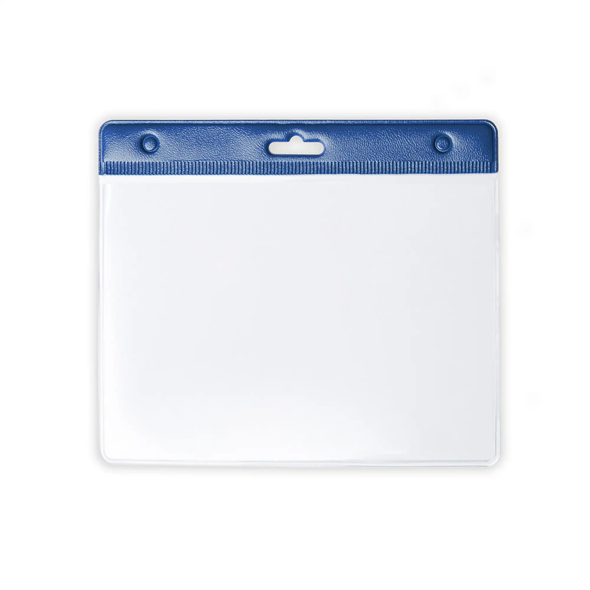 Badge d'Identification – PVC | Face Avant Transparente | Dessus Coloré | Dos Blanc