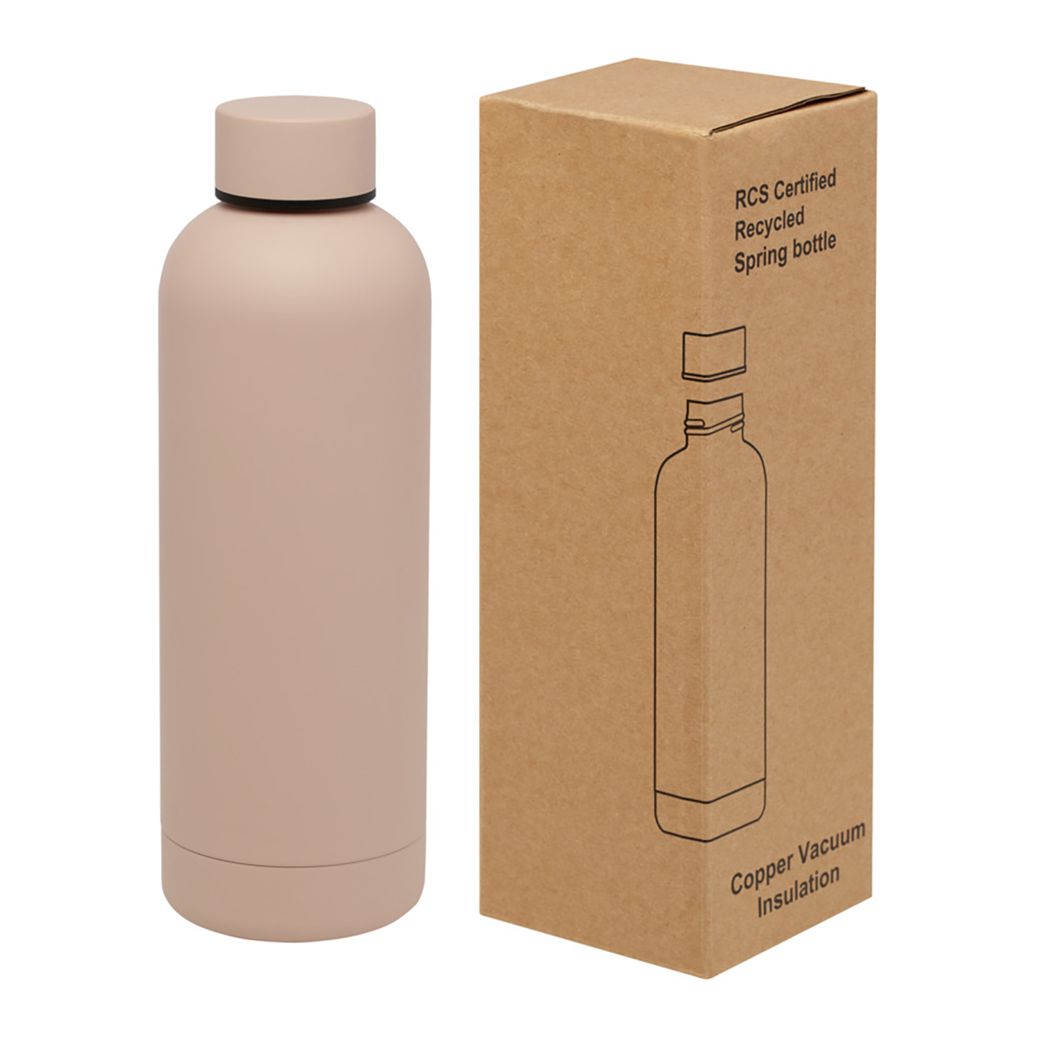 Drinkfles Spring – 500 ml | RVS Gerecycled | Koperisolatie | BPA-vrij