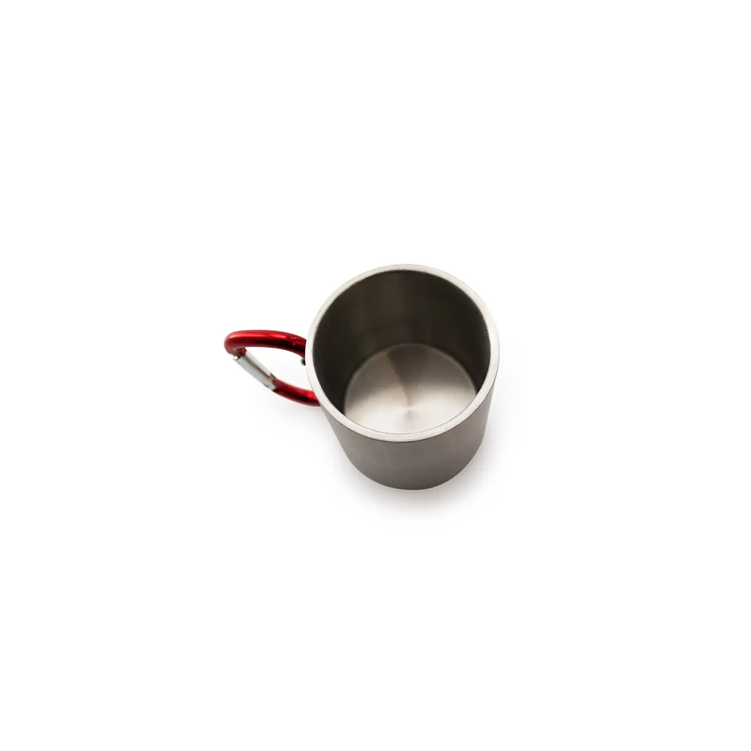 Mug métallisé – 220 ml | Acier inoxydable | Finition brillante | Anse mousqueton