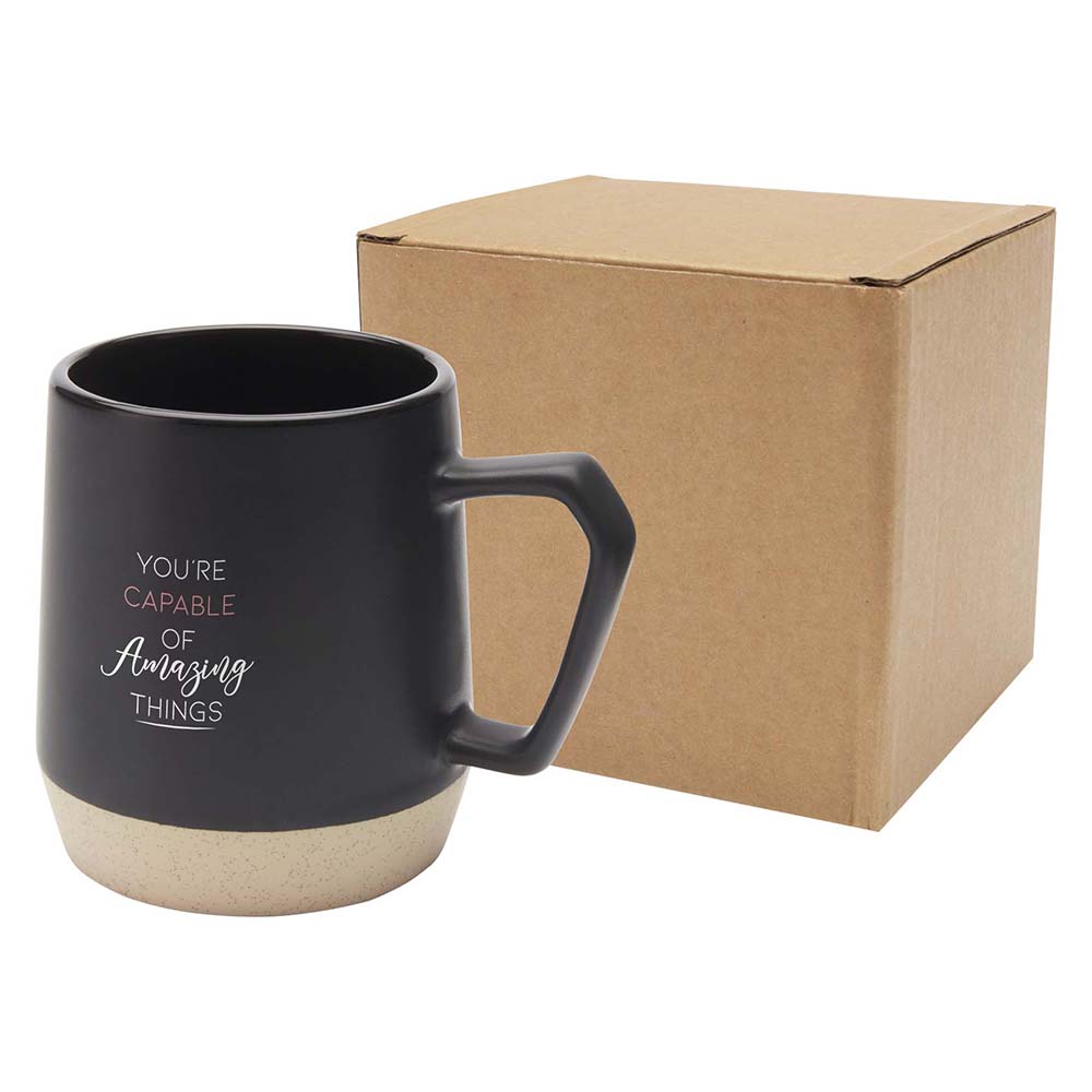 Keramiktasse mit matter Oberfläche – 300 ml | Spülmaschinenfest | Geschenkbox | Zeitloses Design