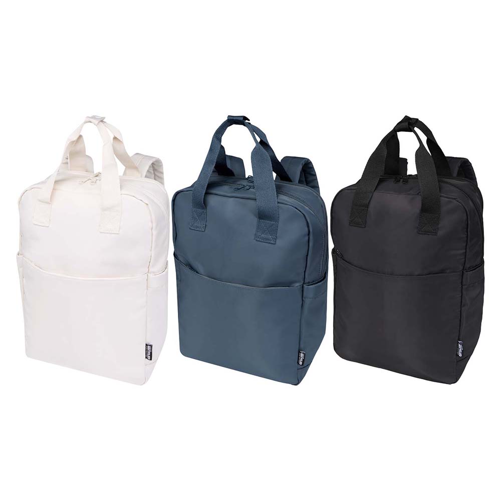 Sac à dos de voyage recyclé – Compartiment 14” | Sangle valise | 9L | Deux poignées