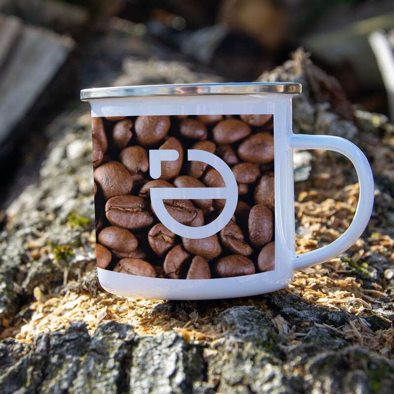 Mug photo en émail - 280 ml | Quadrichromie tout autour