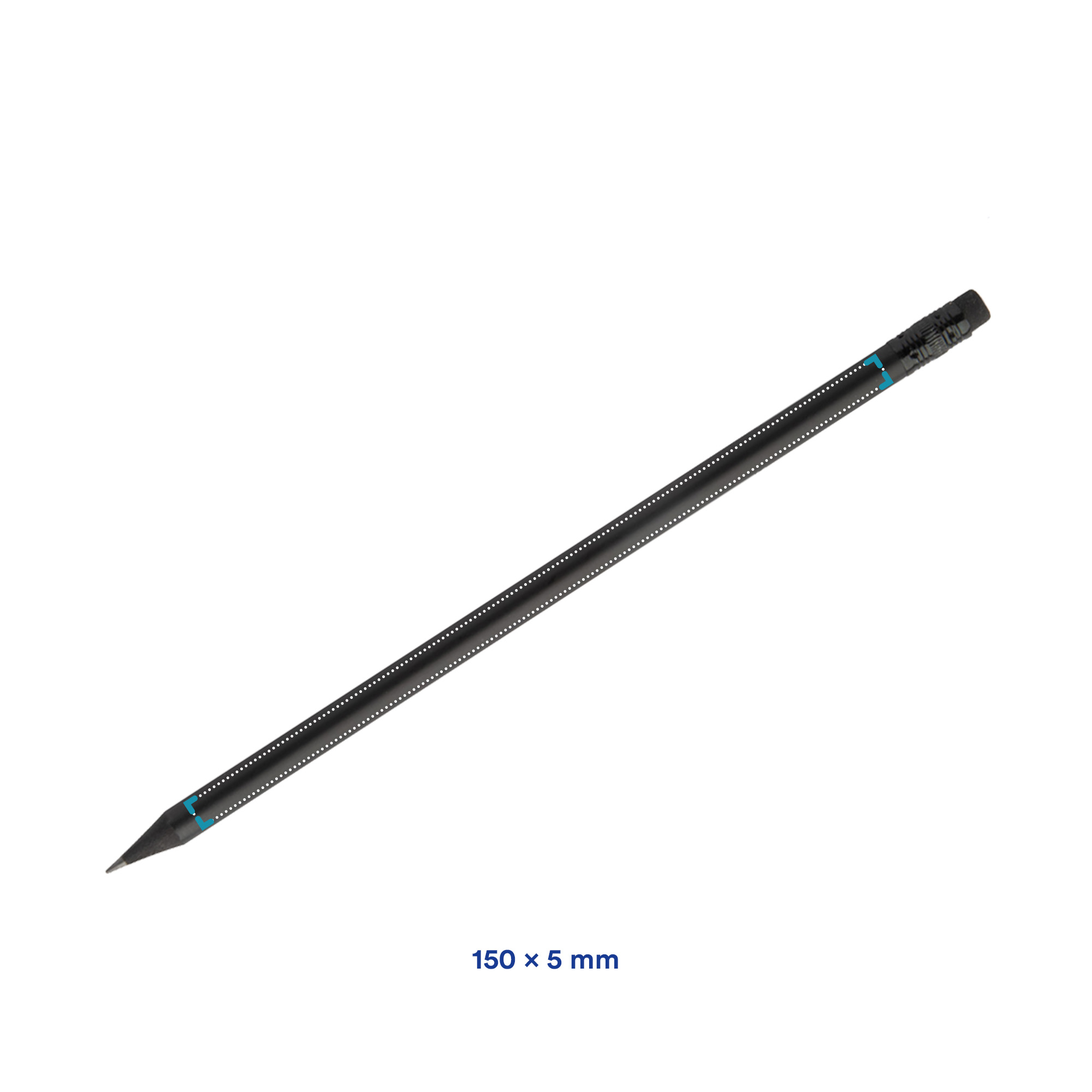 Crayon – Qualité HB | Bois Noir | Différentes Couleurs | Gomme Noire