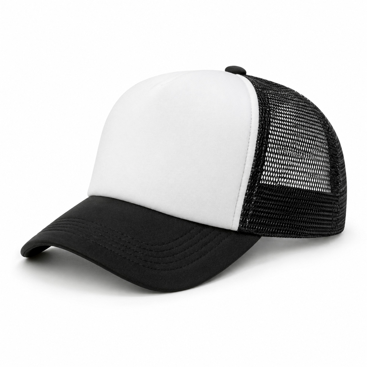 Casquette trucker Debby | Polyester | 5 panneaux | Impression jusqu'à 4 couleurs